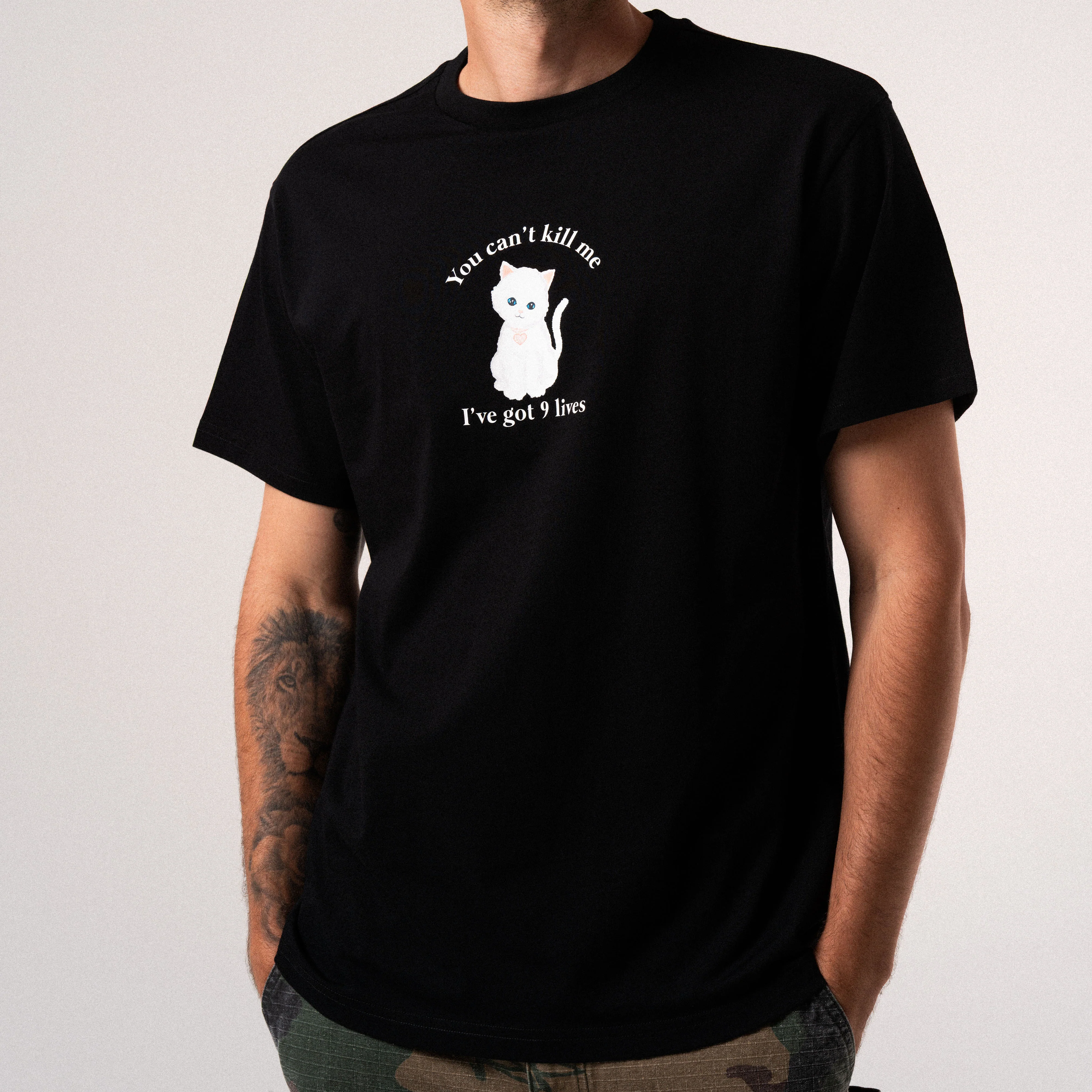 9 Lives Tee (Black) - Image 2