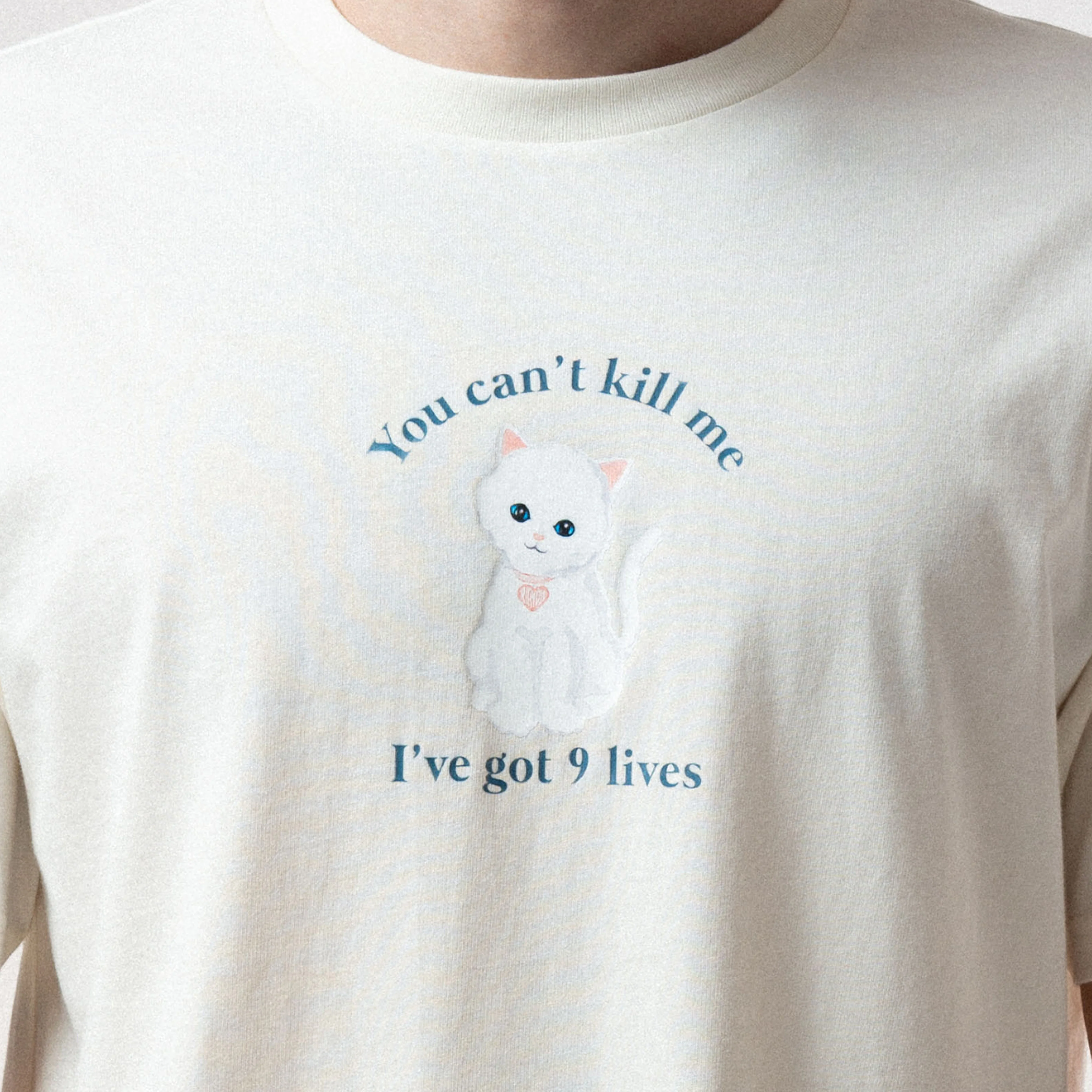 9 Lives Tee (Bone) - Image 2
