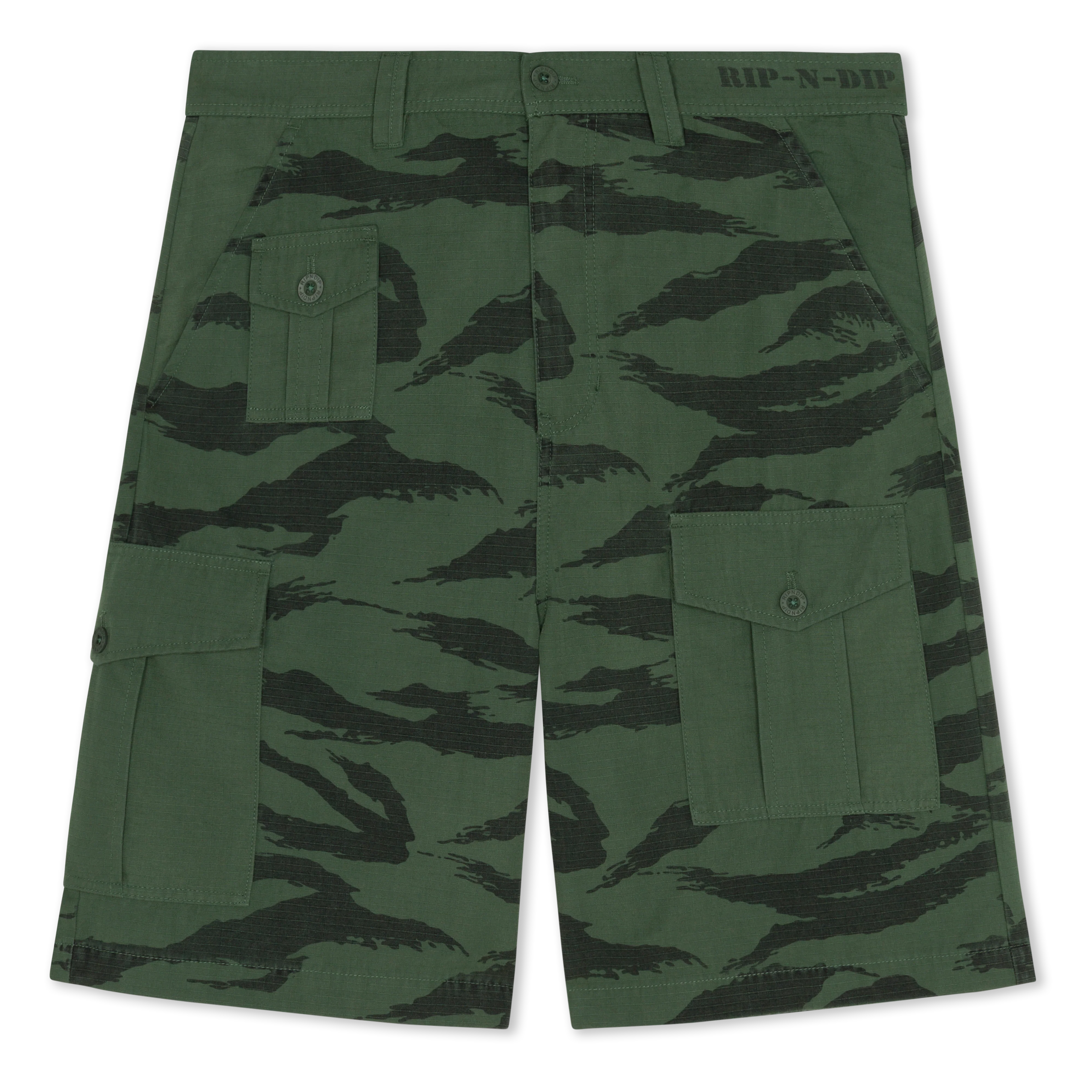 A Team Camo Cargo Shorts (Military Green)