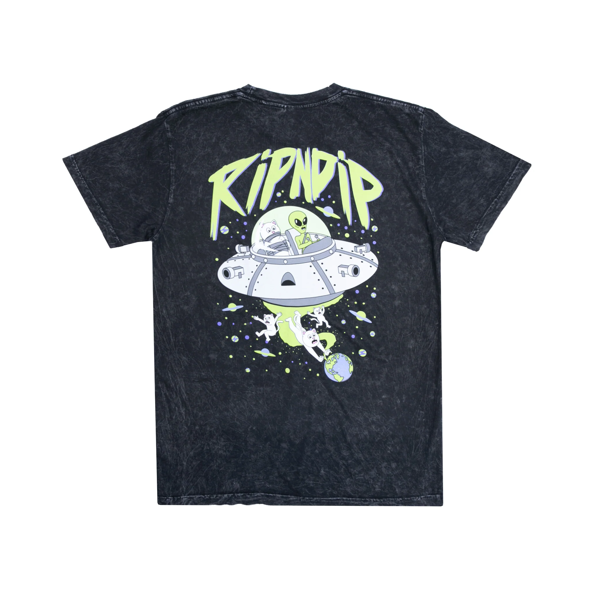 Abduction Tee (Black Mineral Wash)