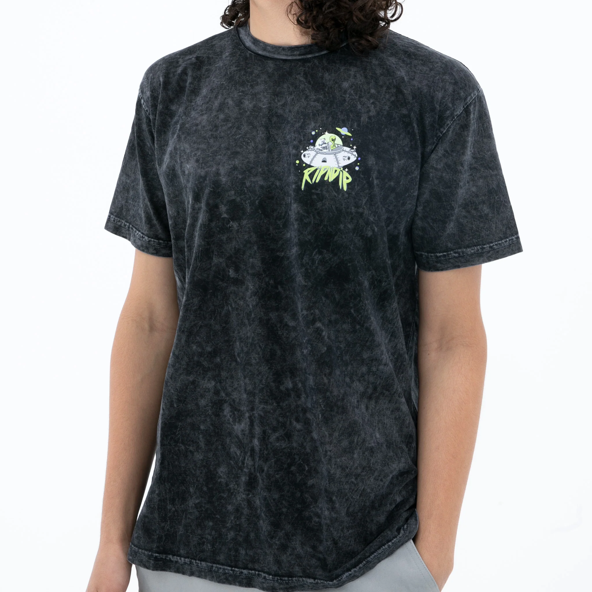 Abduction Tee (Black Mineral Wash) - Image 2
