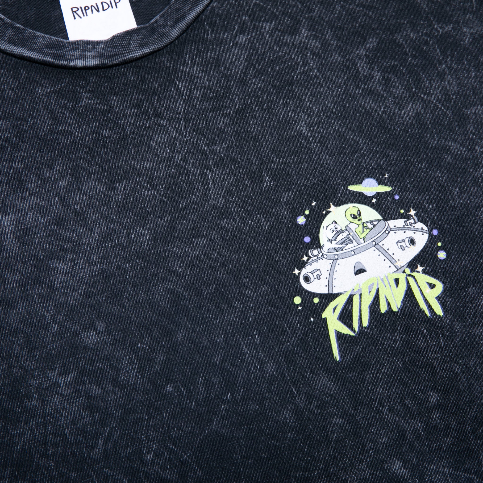Abduction Tee (Black Mineral Wash) - Image 4