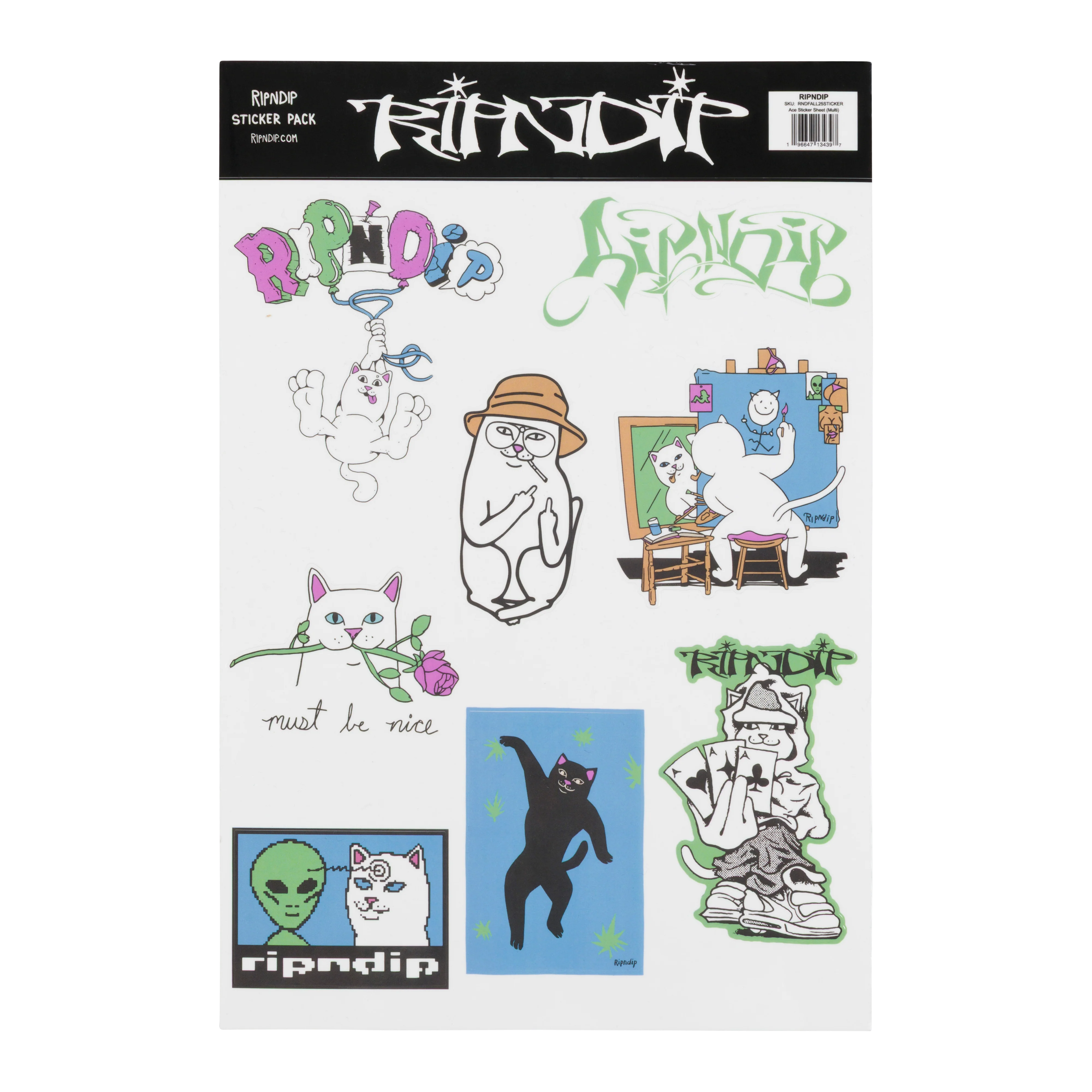Ace Sticker Sheet (Multi)