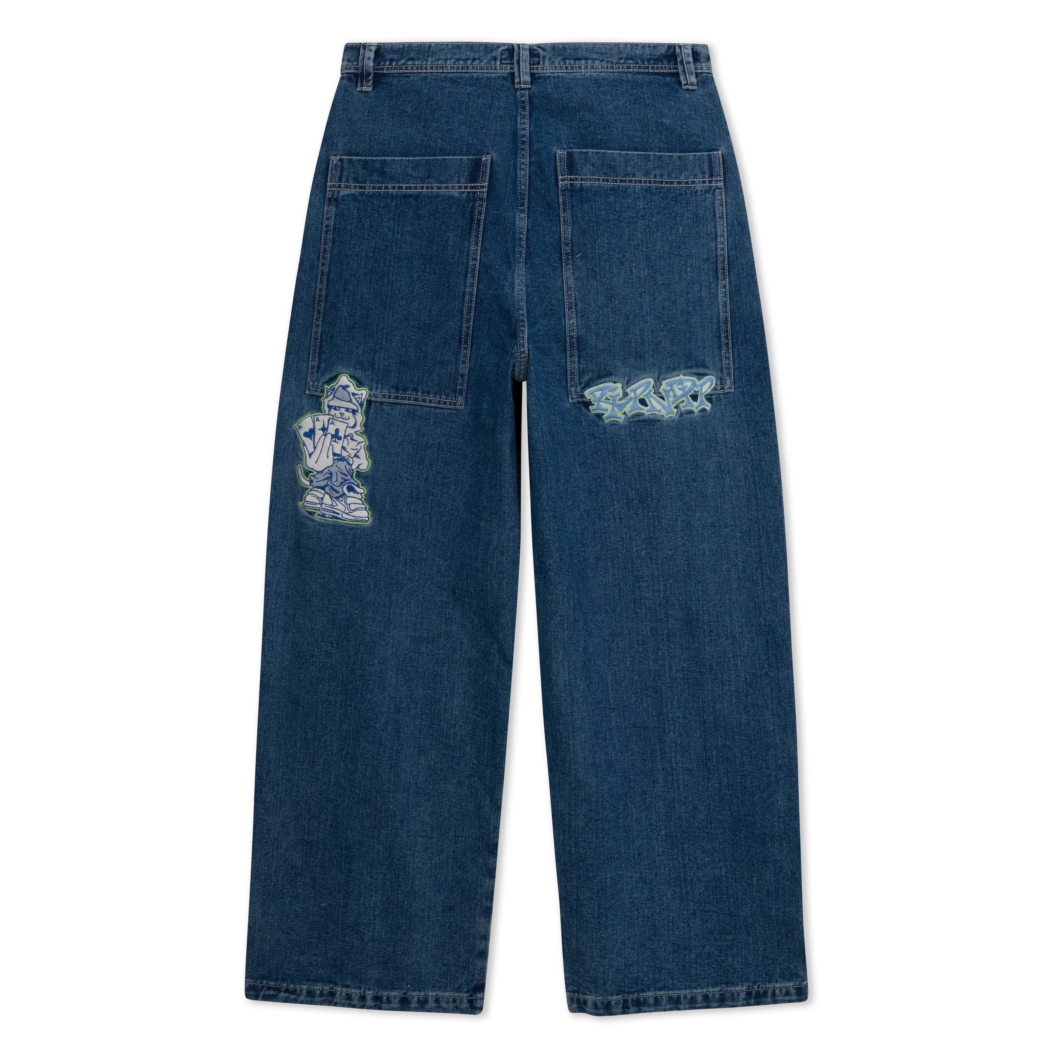 Ace Ultra Wide Leg Pants (Medium Wash) - Image 5