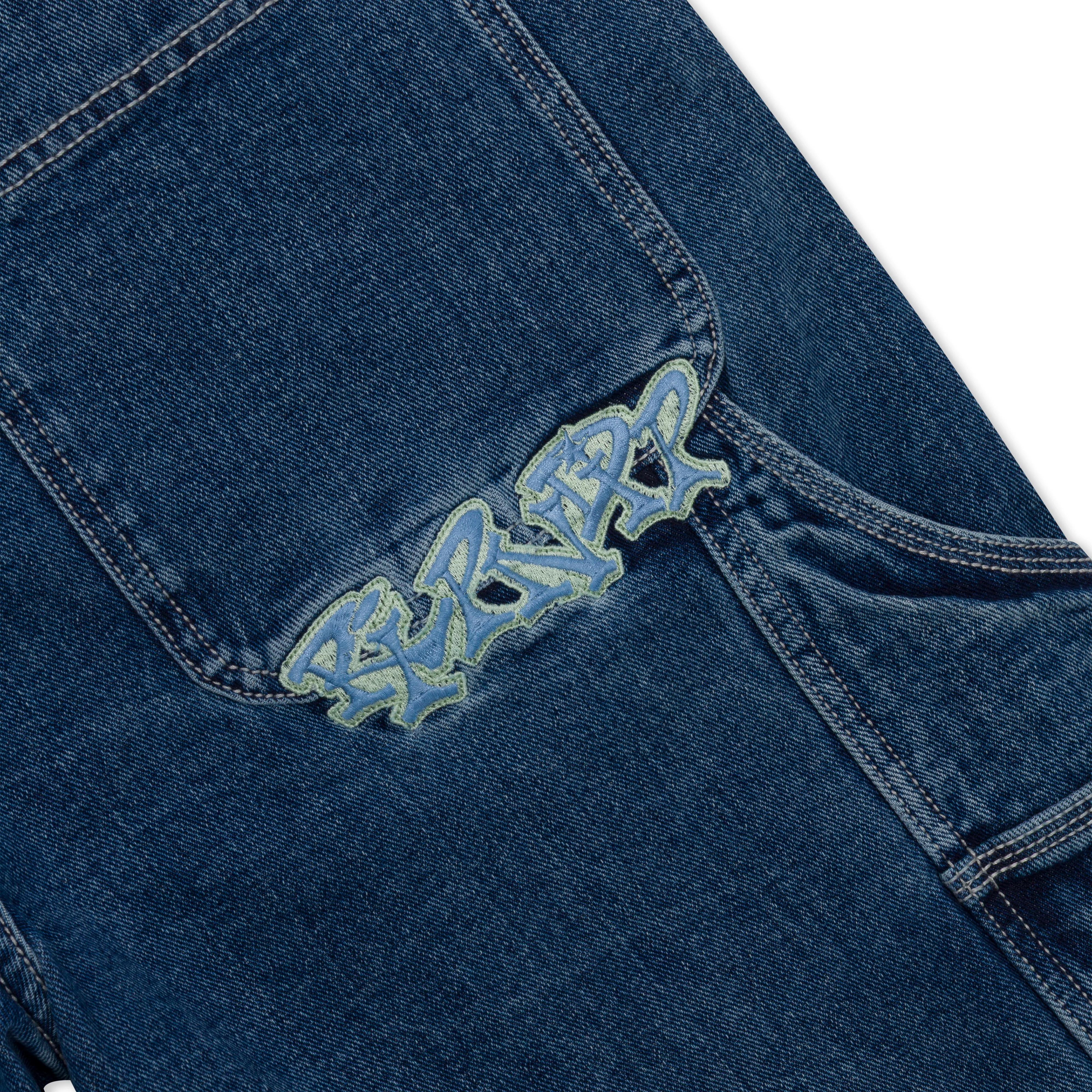 Ace Ultra Wide Leg Shorts (Medium Wash) - Image 9