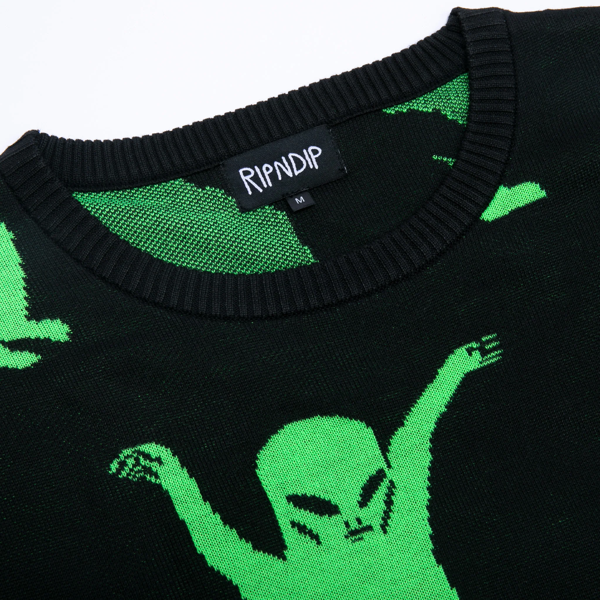 Alien Dance Party Knit Sweater (Black) - Image 3