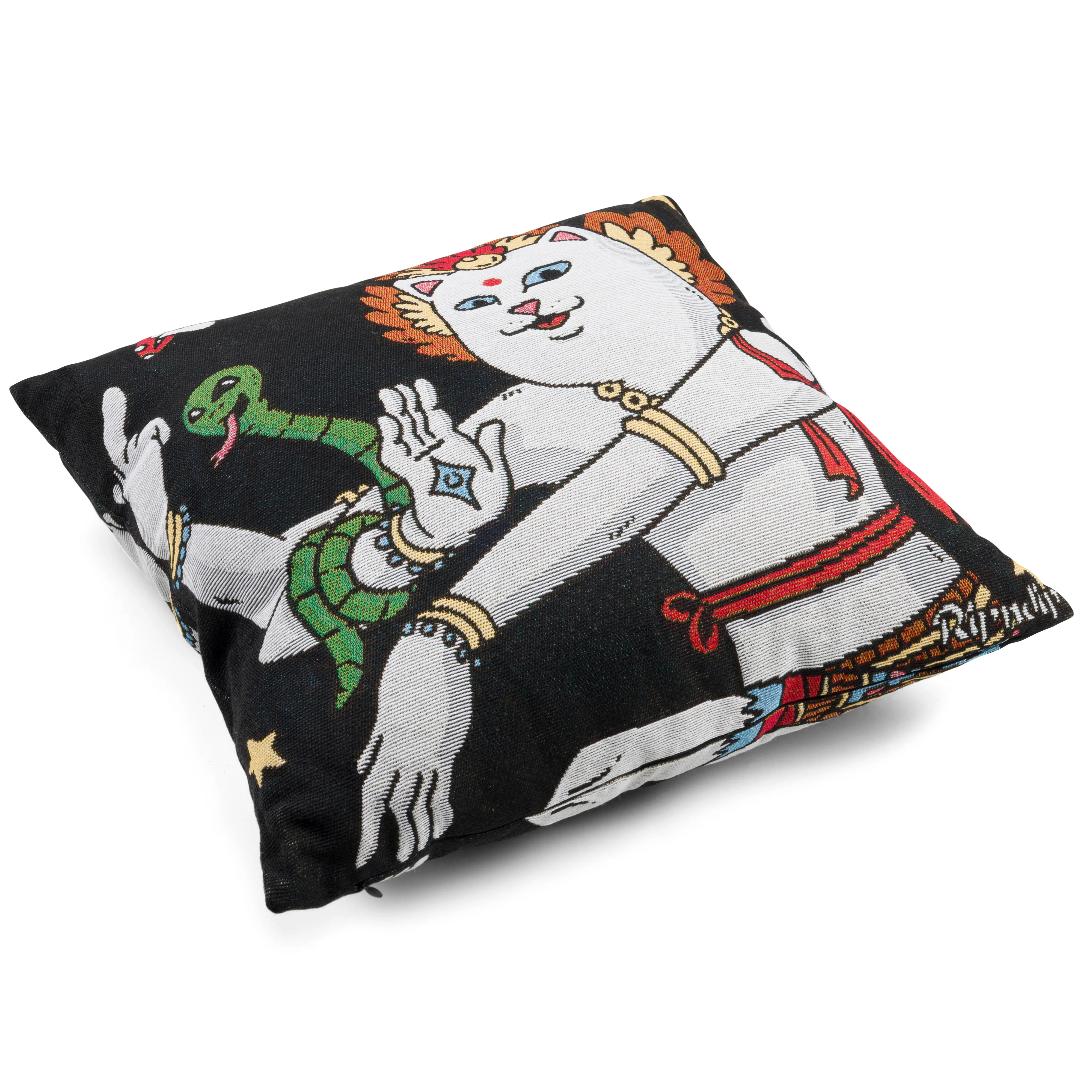 Alien Whisperer Woven Pillow (Black) - Image 2
