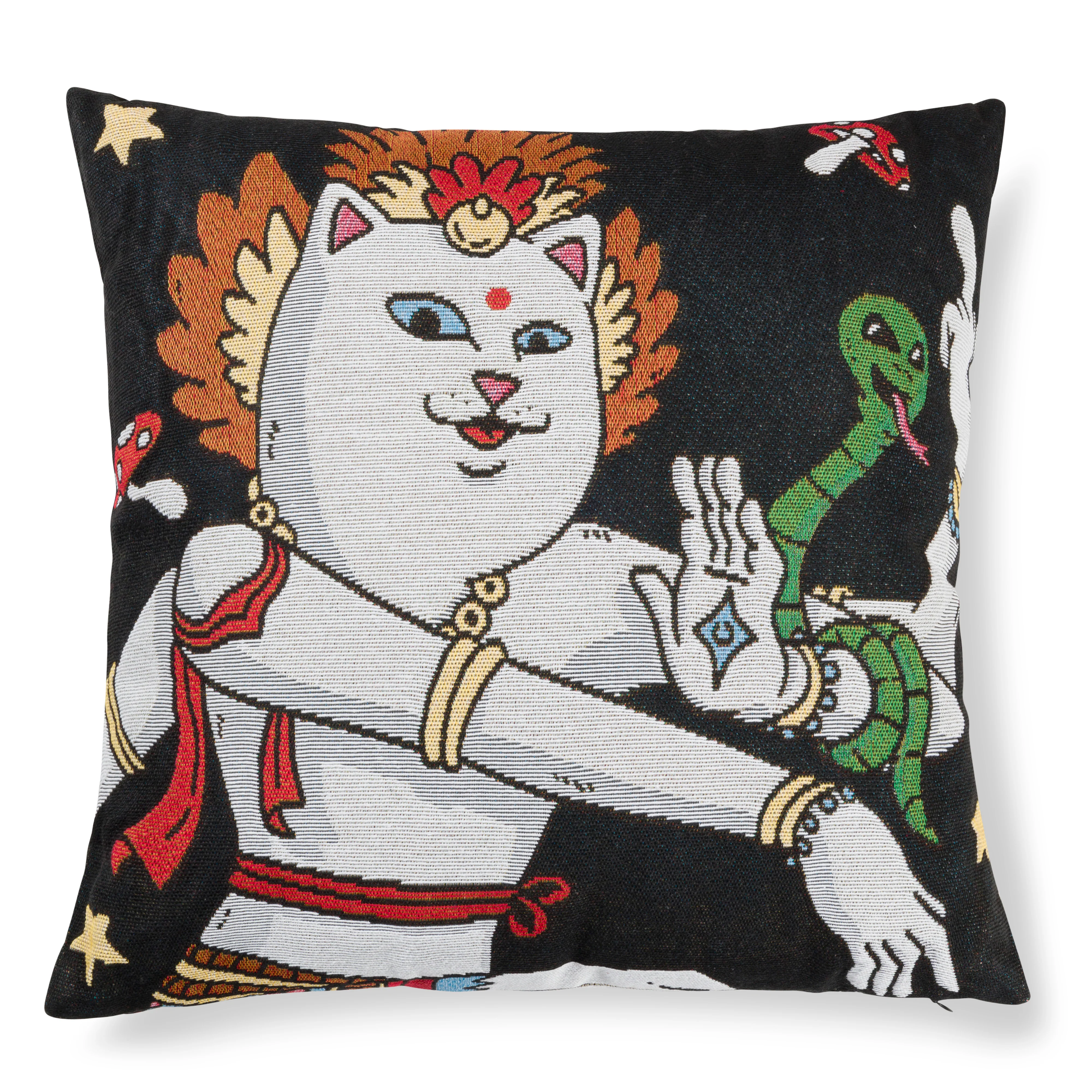 Alien Whisperer Woven Pillow (Black) - Image 3