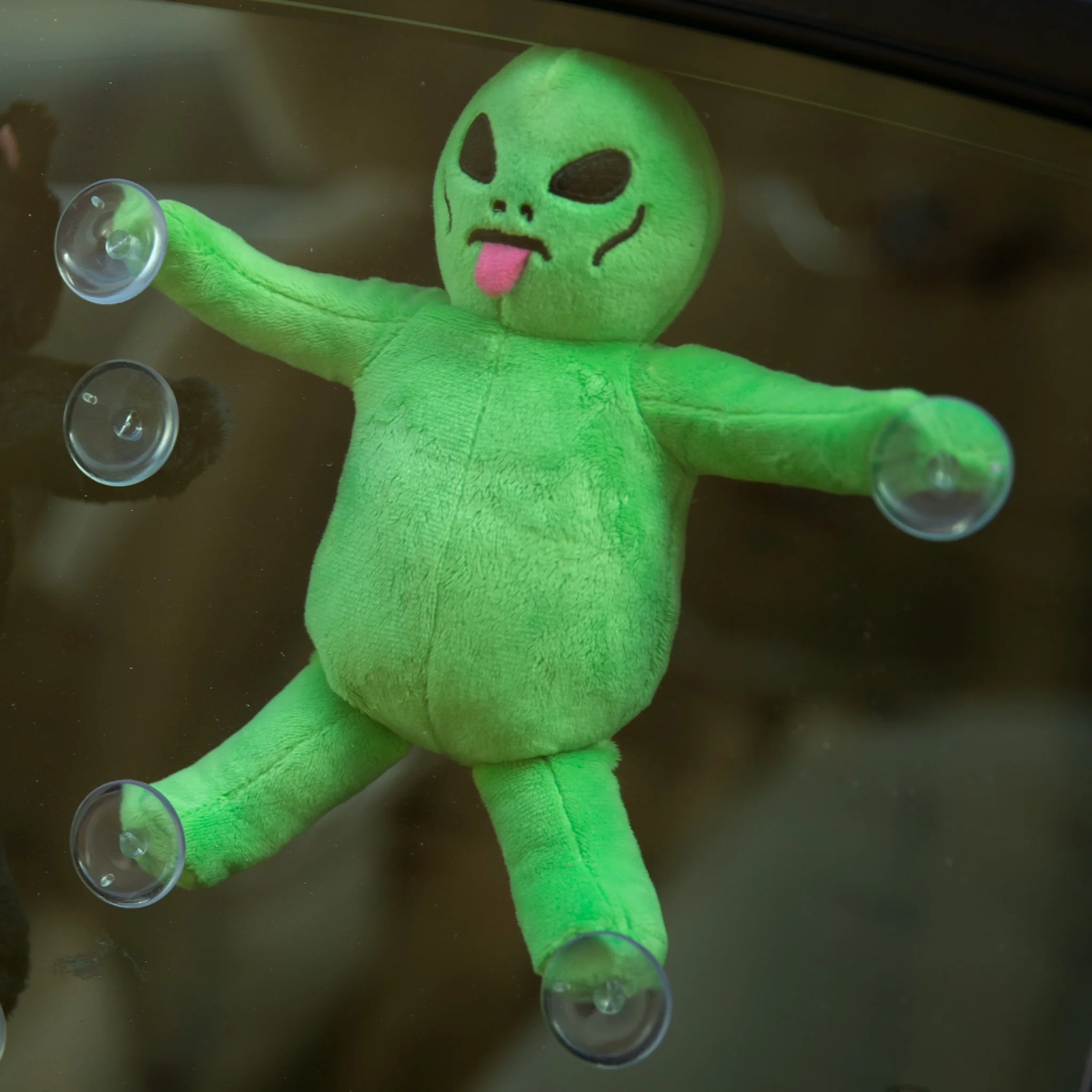 Alien Window Plush Suction Cup Plush Doll (Green) - Image 2