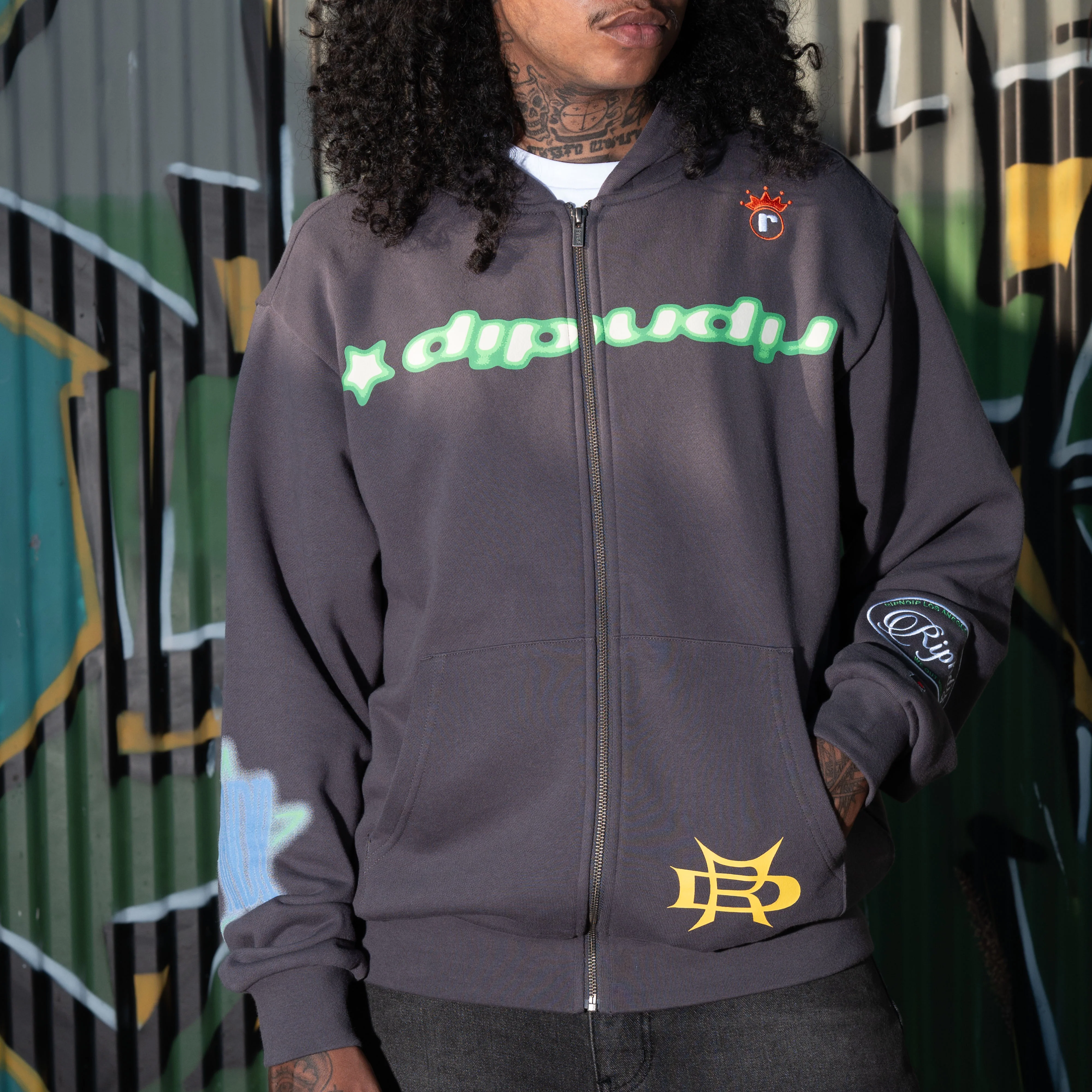 Allure Zip Hoodie (Black) - Image 2