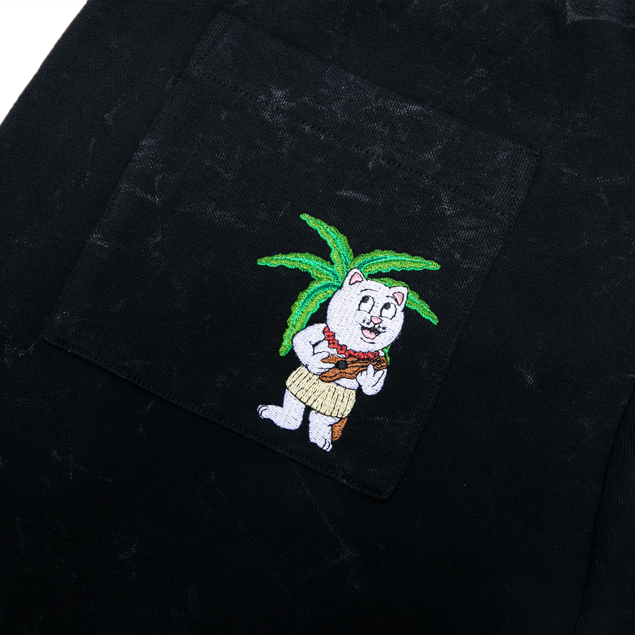 Aloha Nermal Sweatshorts (Black Mineral Wash) - Image 3