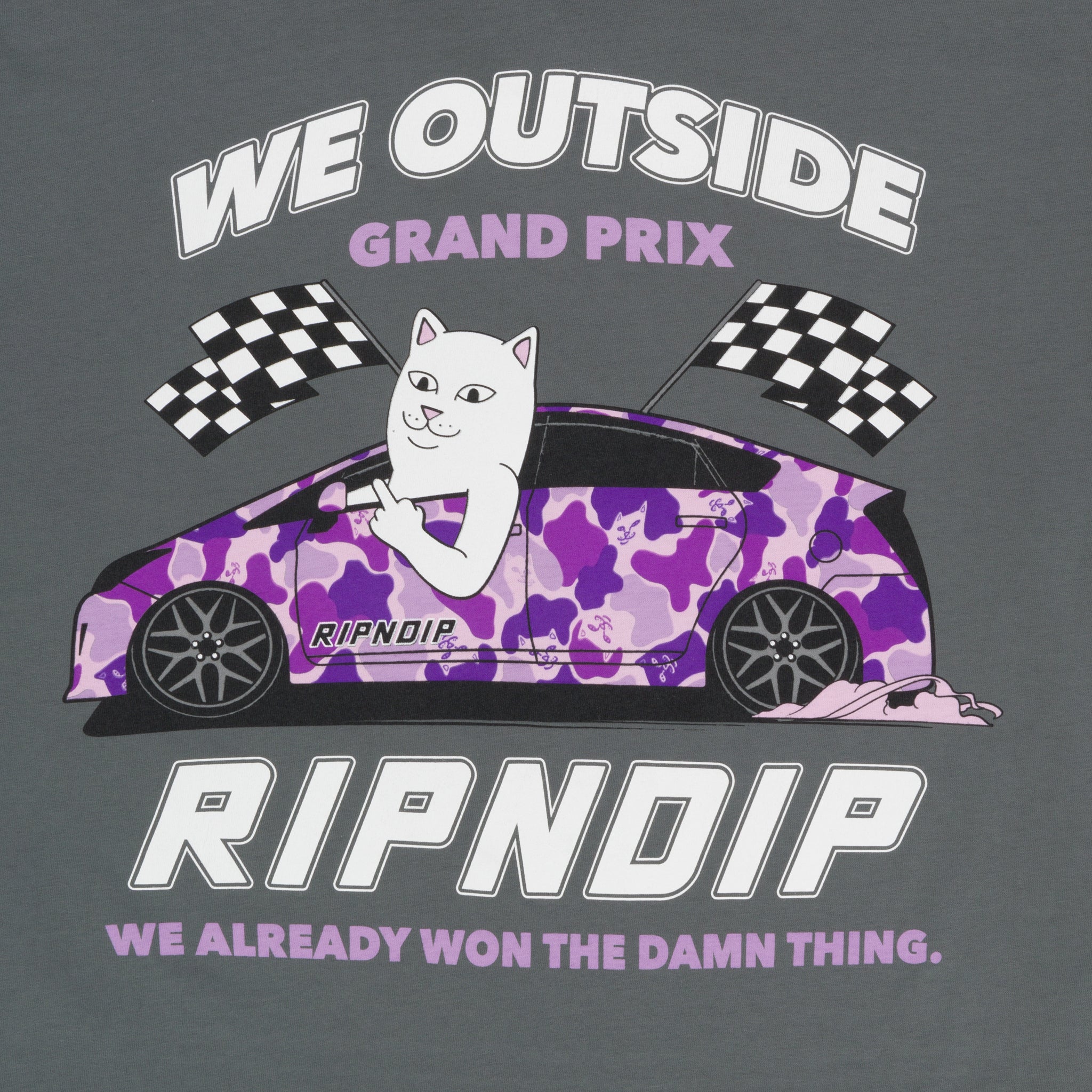 Already Won Tee (Charcoal) - Image 3