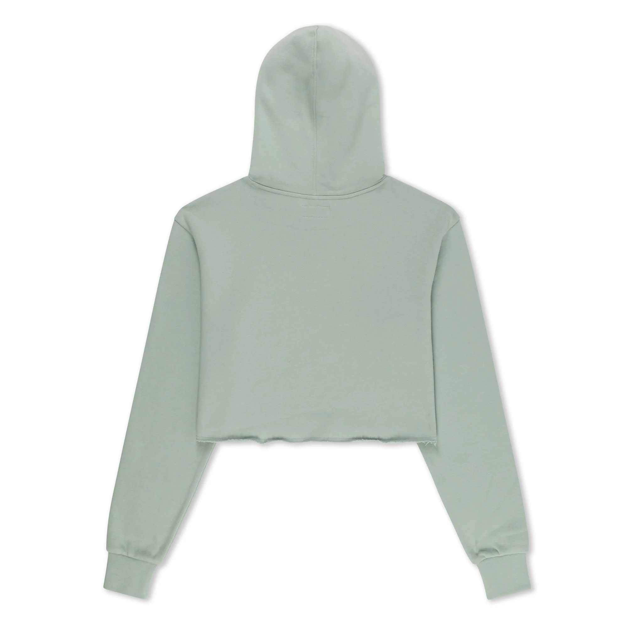 Angels Cropped Hoodie (Sage Grey) - Image 3