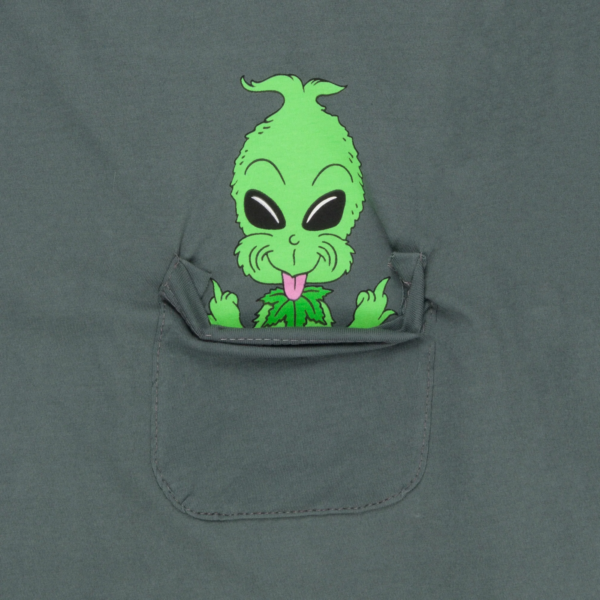 Bah Humbug Pocket Tee (Charcoal) - Image 2