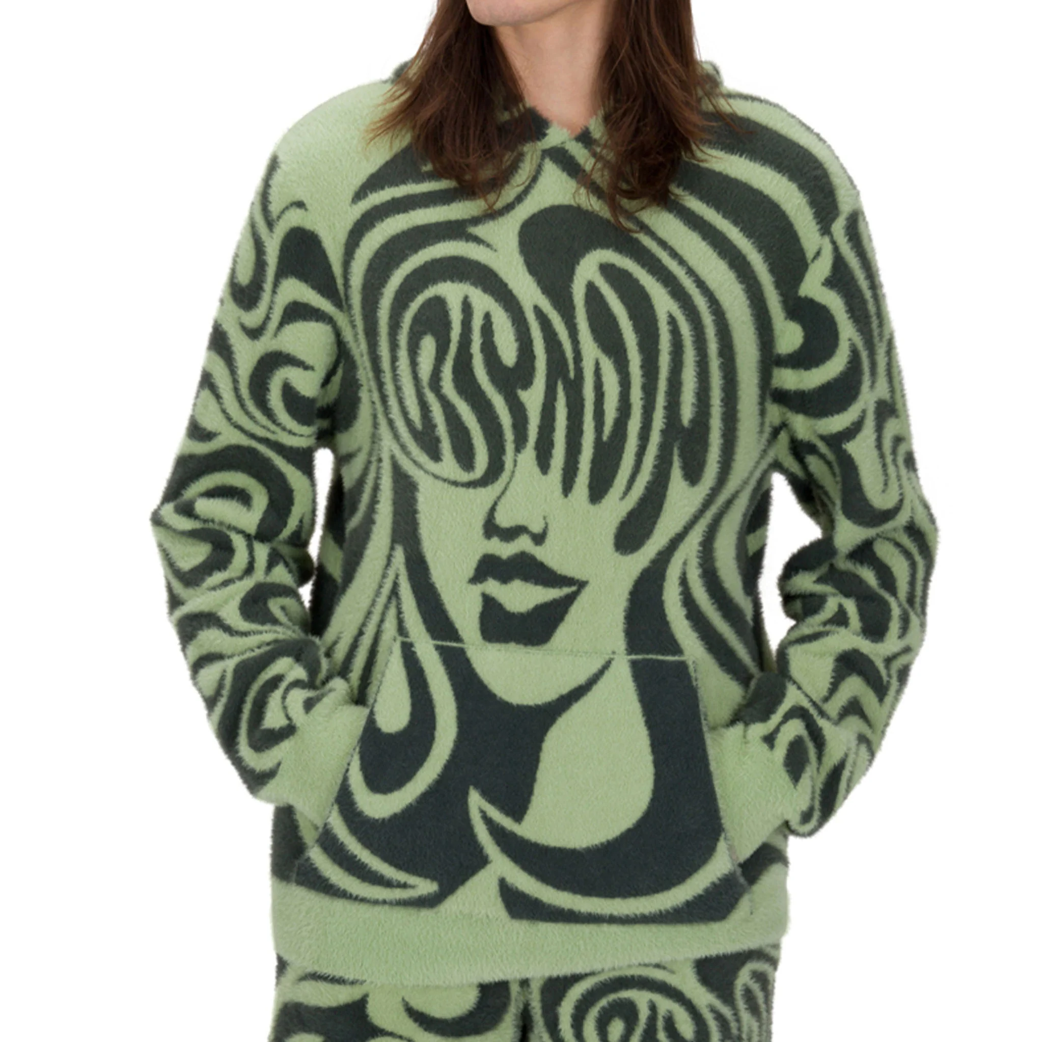 Beautiful Fomo Mohair Hoodie (Pistachio) - Image 2