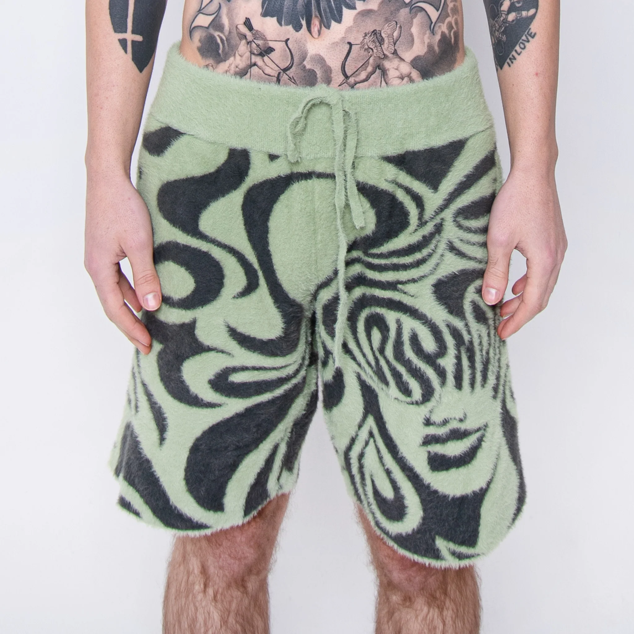 Beautiful Fomo Mohair Shorts (Pistachio) - Image 2