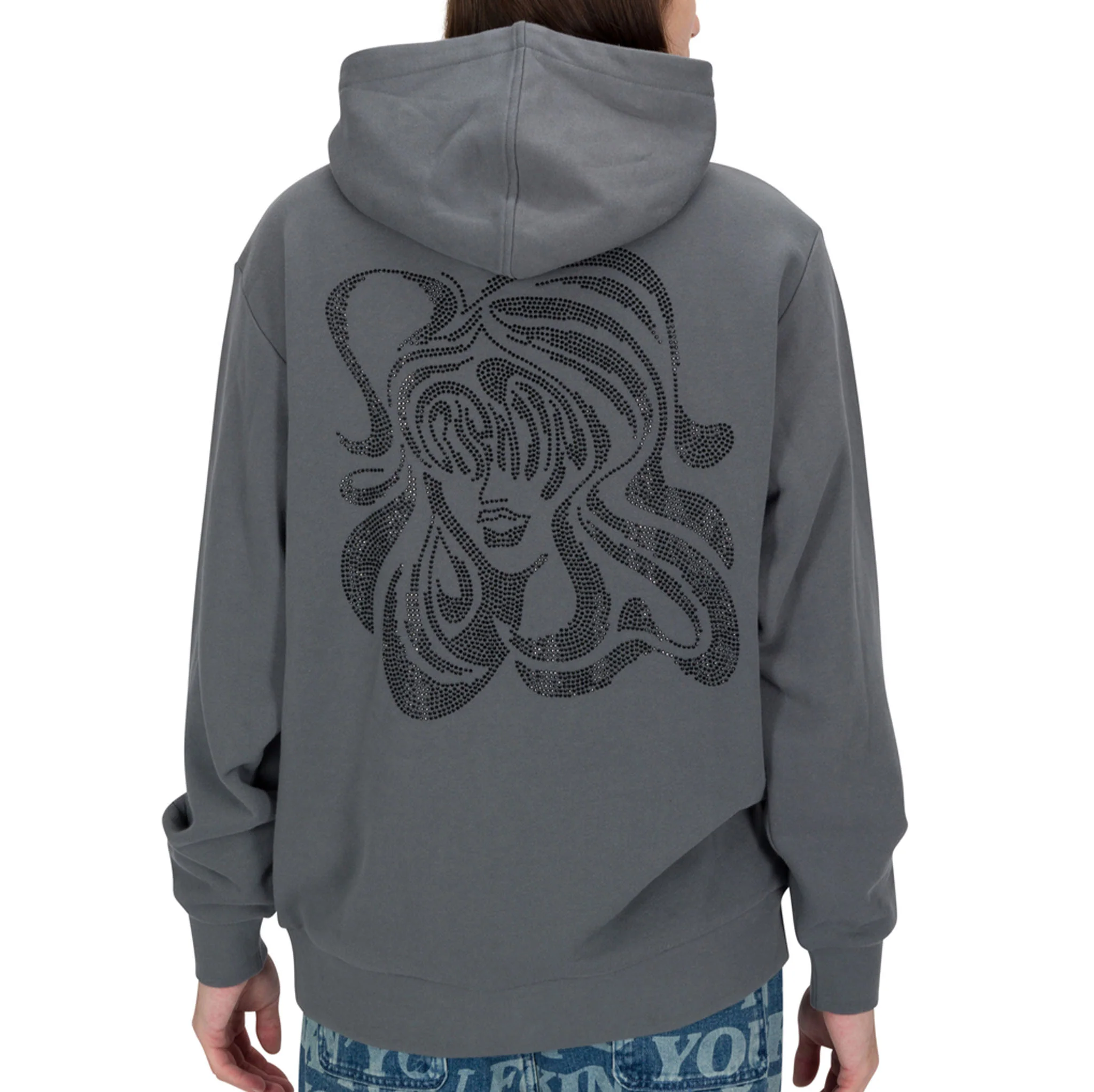Beautiful Trip Rhinestone Hoodie (Charcoal) - Image 2