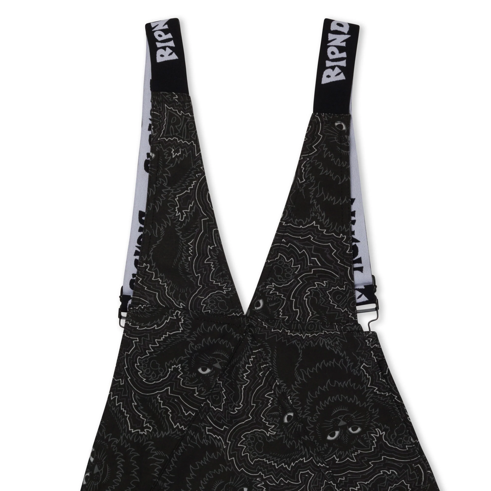 Big Pussy Energy Cotton Twill Overalls (Black) - Image 7