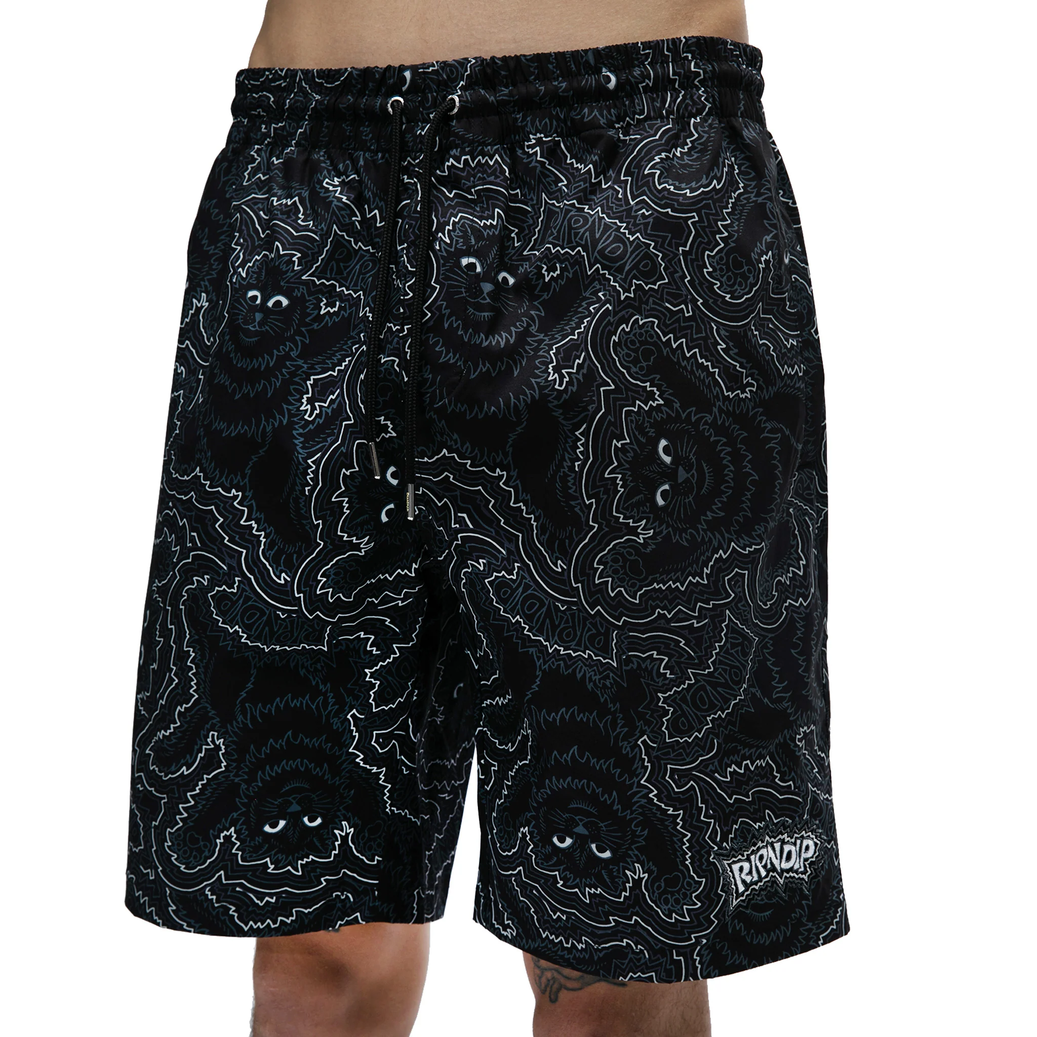 Big Pussy Energy Swim Shorts (Black) - Image 2