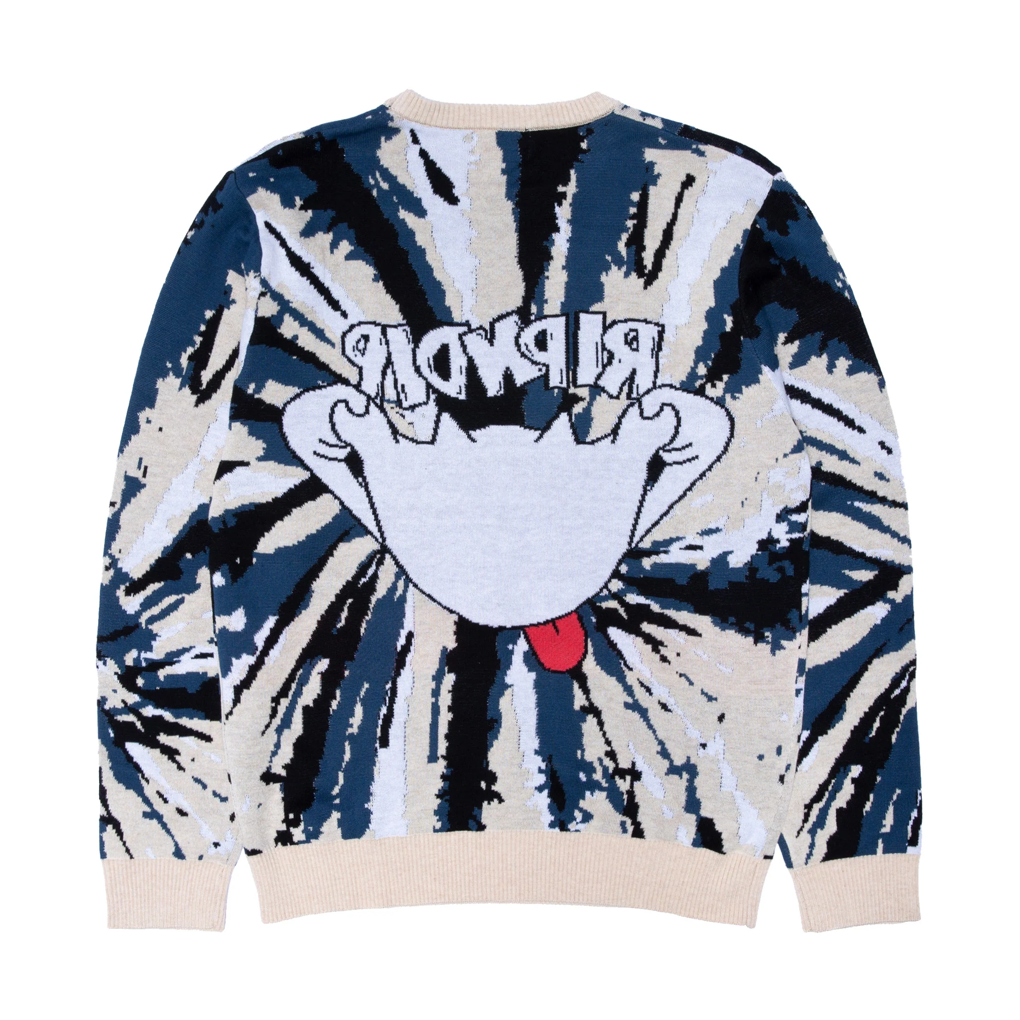 Big Smile Knit Sweater (Cream/Navy) - Image 3