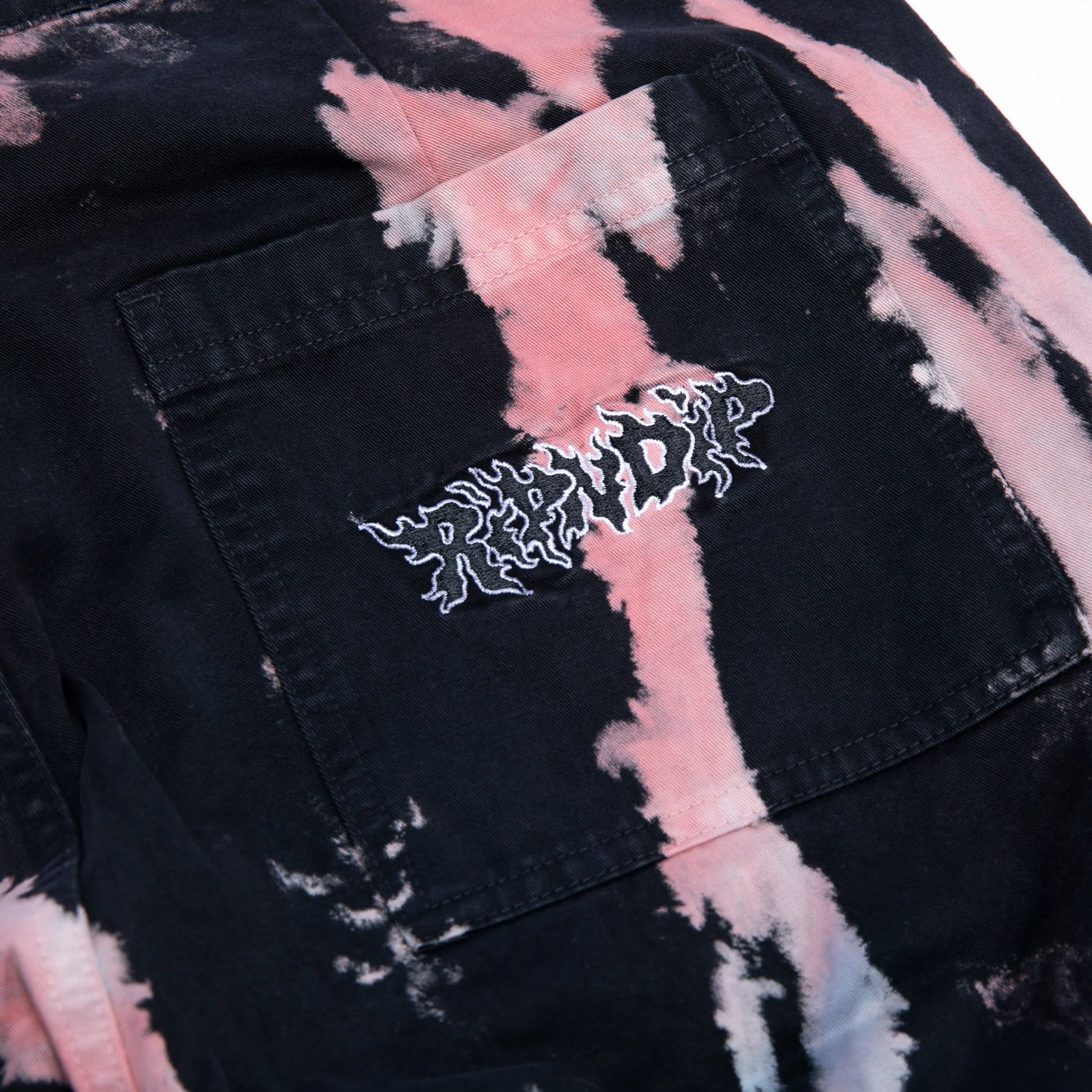 Blaze Pants (Black/Peach/Purple Tie Dye) - Image 4