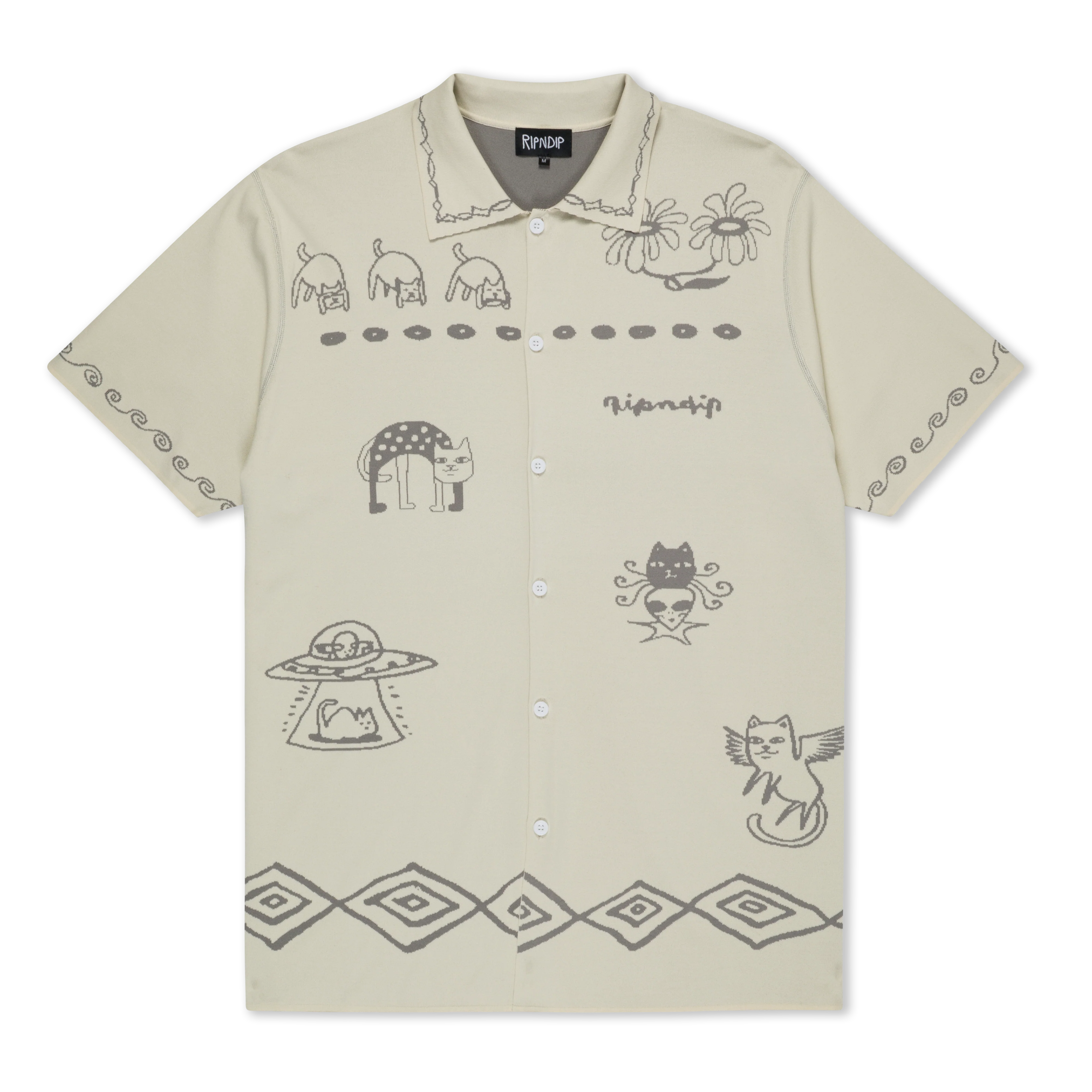 Blonded Reversible Button Up (Sand / Charcoal)