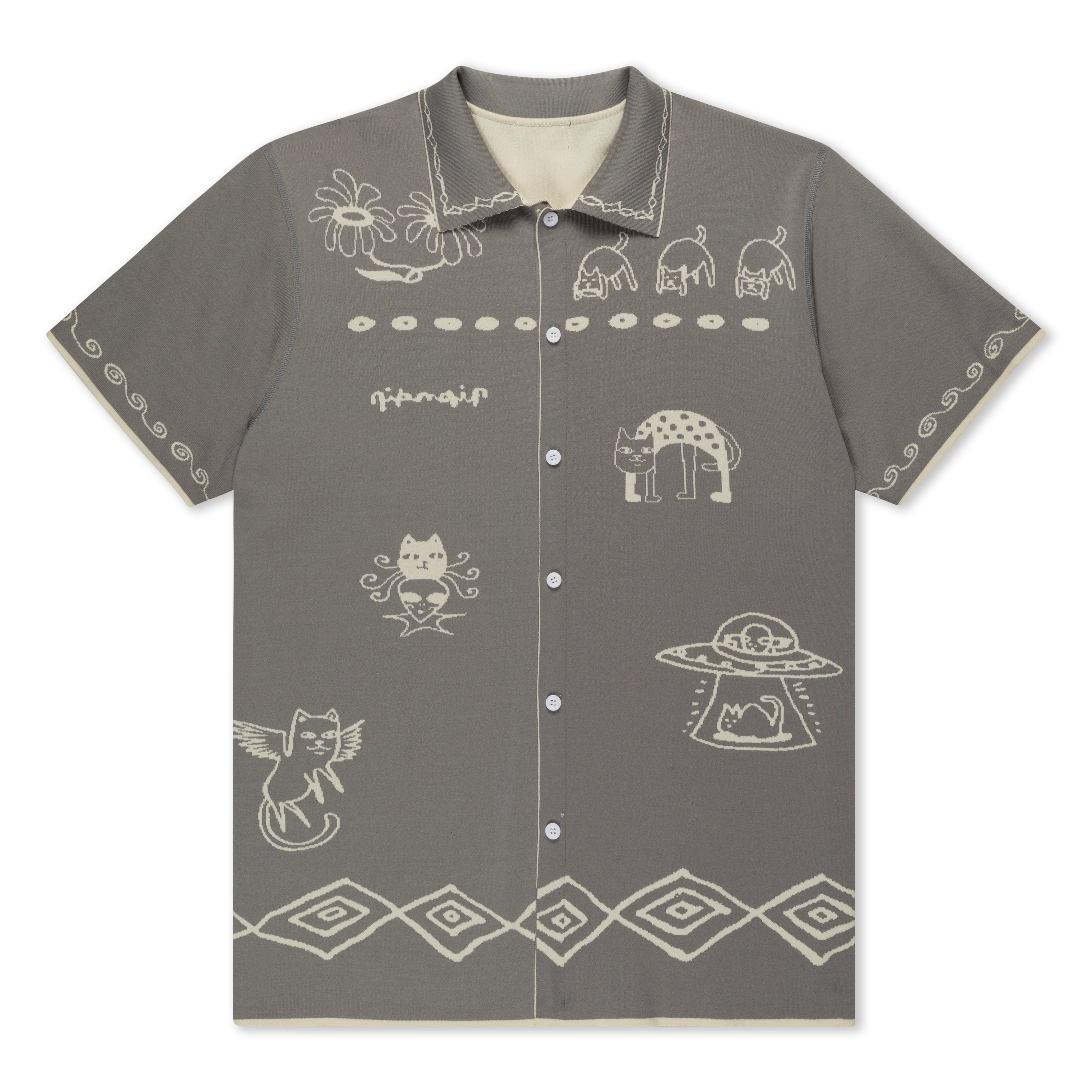 Blonded Reversible Button Up (Sand / Charcoal) - Image 5