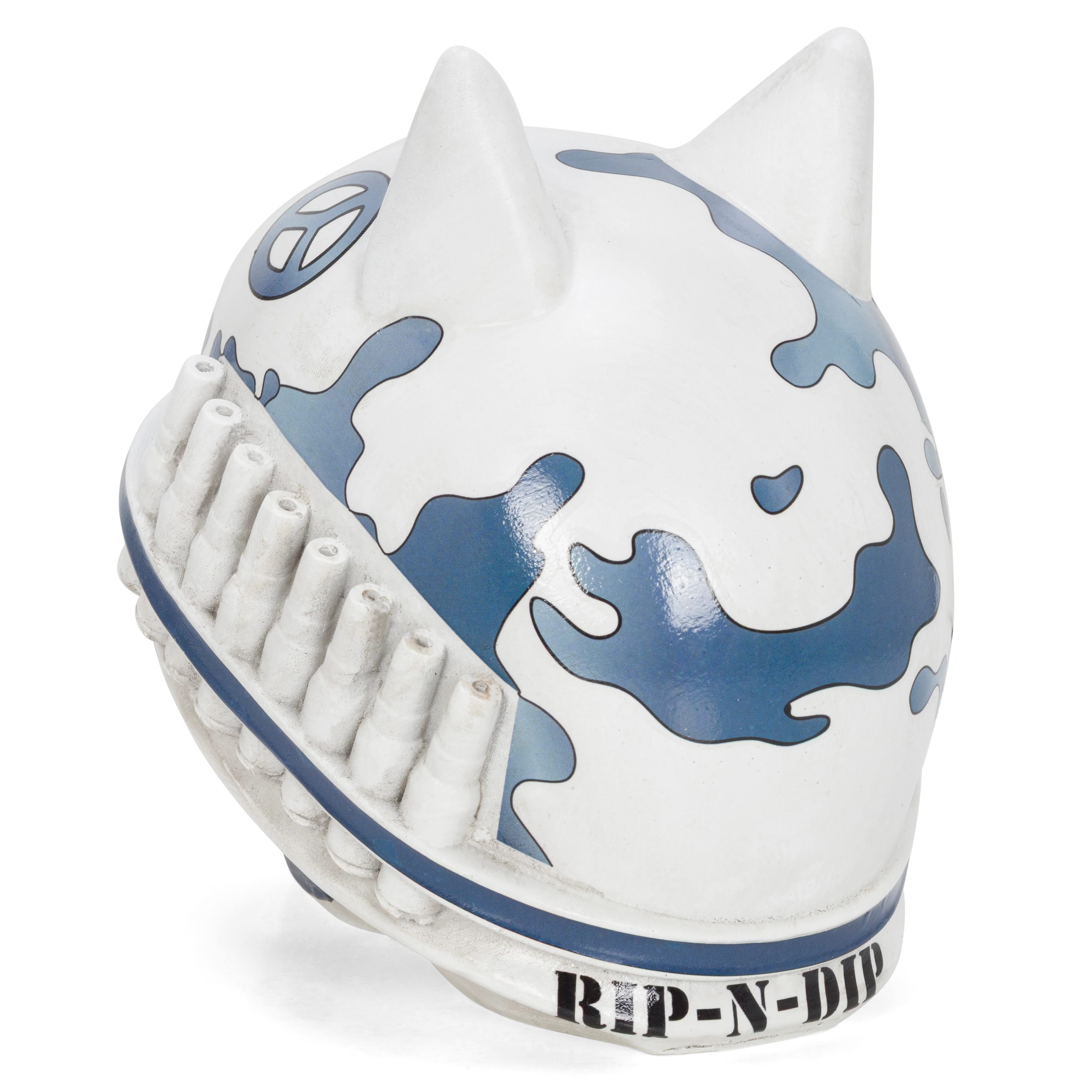 Born To Chill Ceramic Incense Holder (Indigo) - Image 8