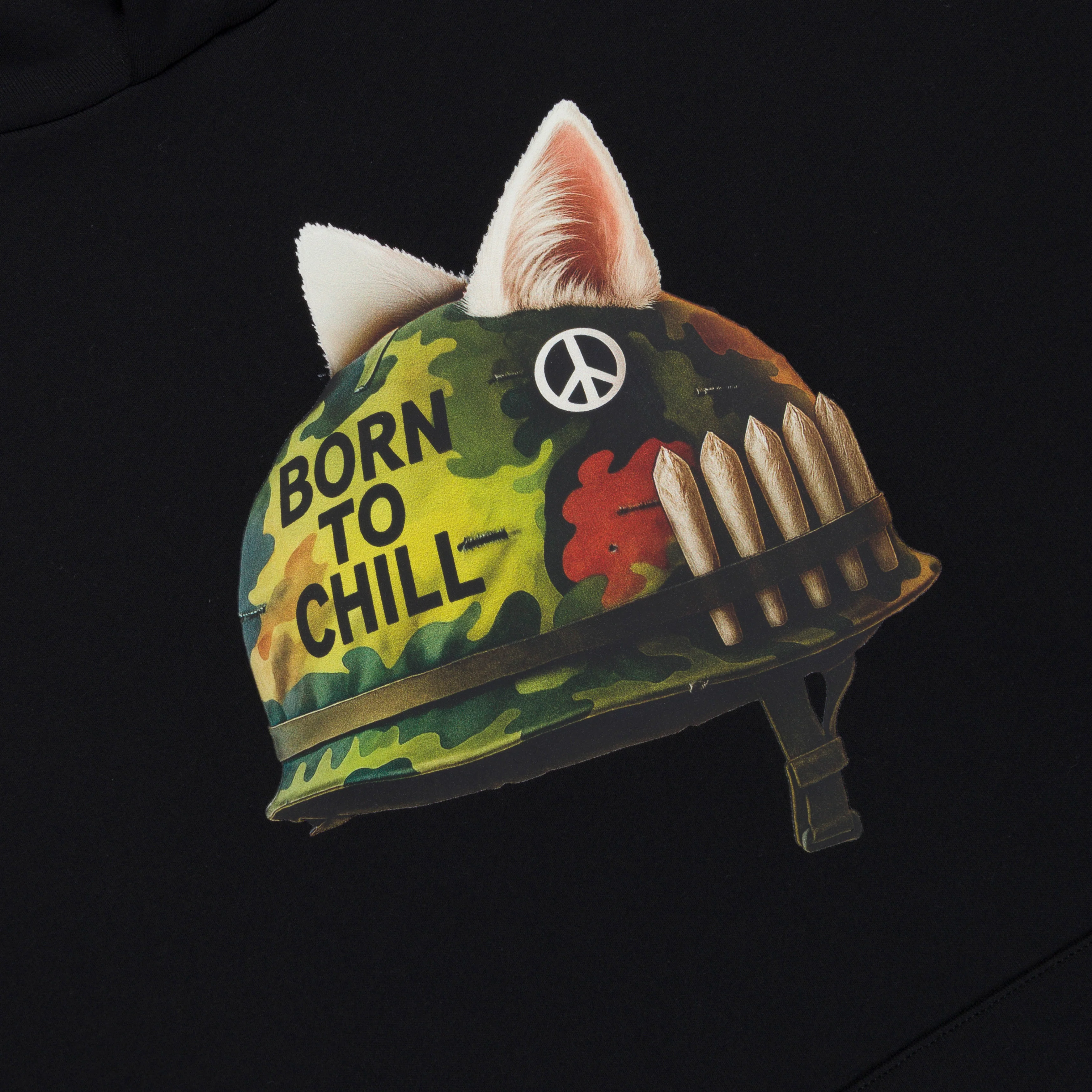 Born To Chill Hoodie (Black) - Image 3