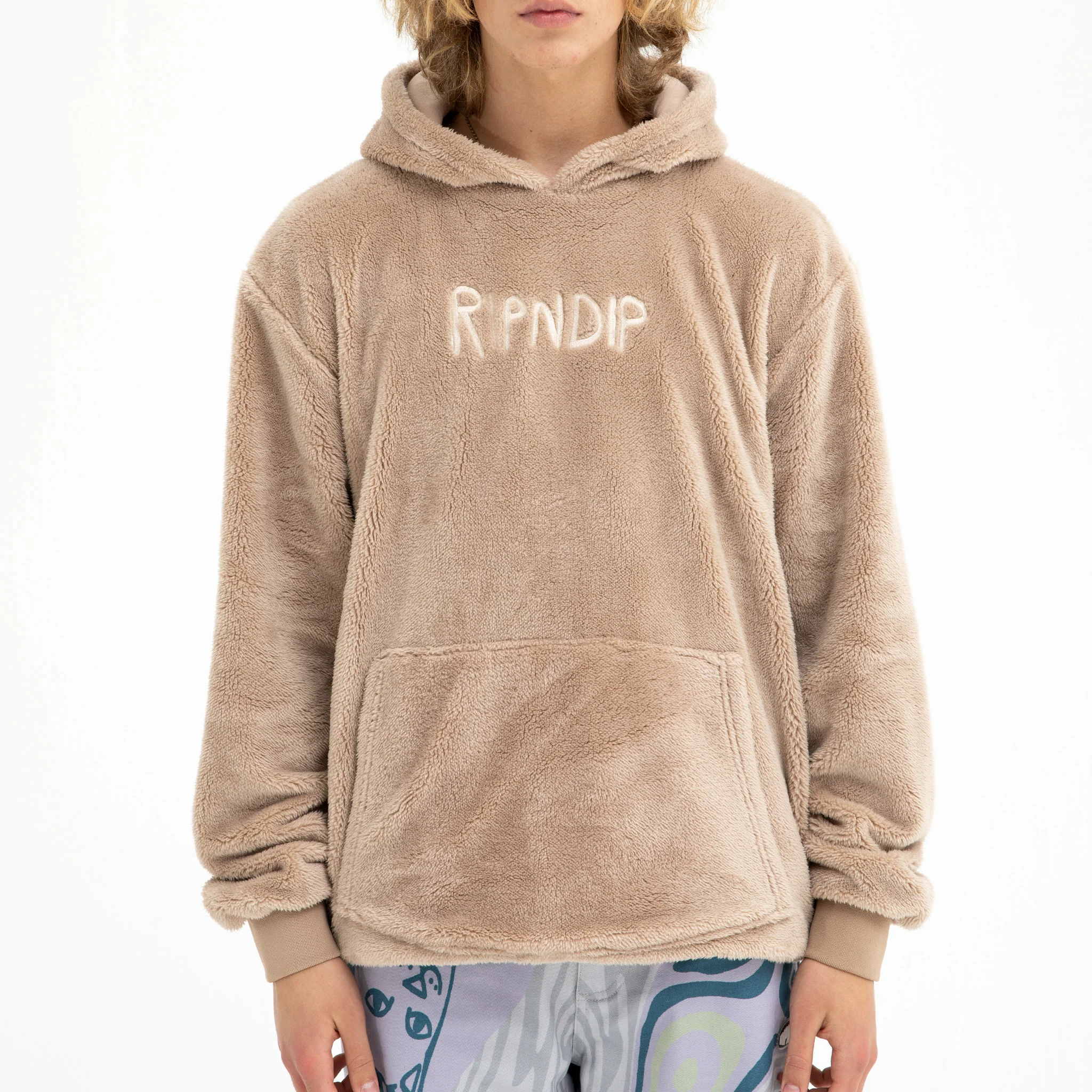 Bradbury Sherpa Hoodie (Tan) - Image 2