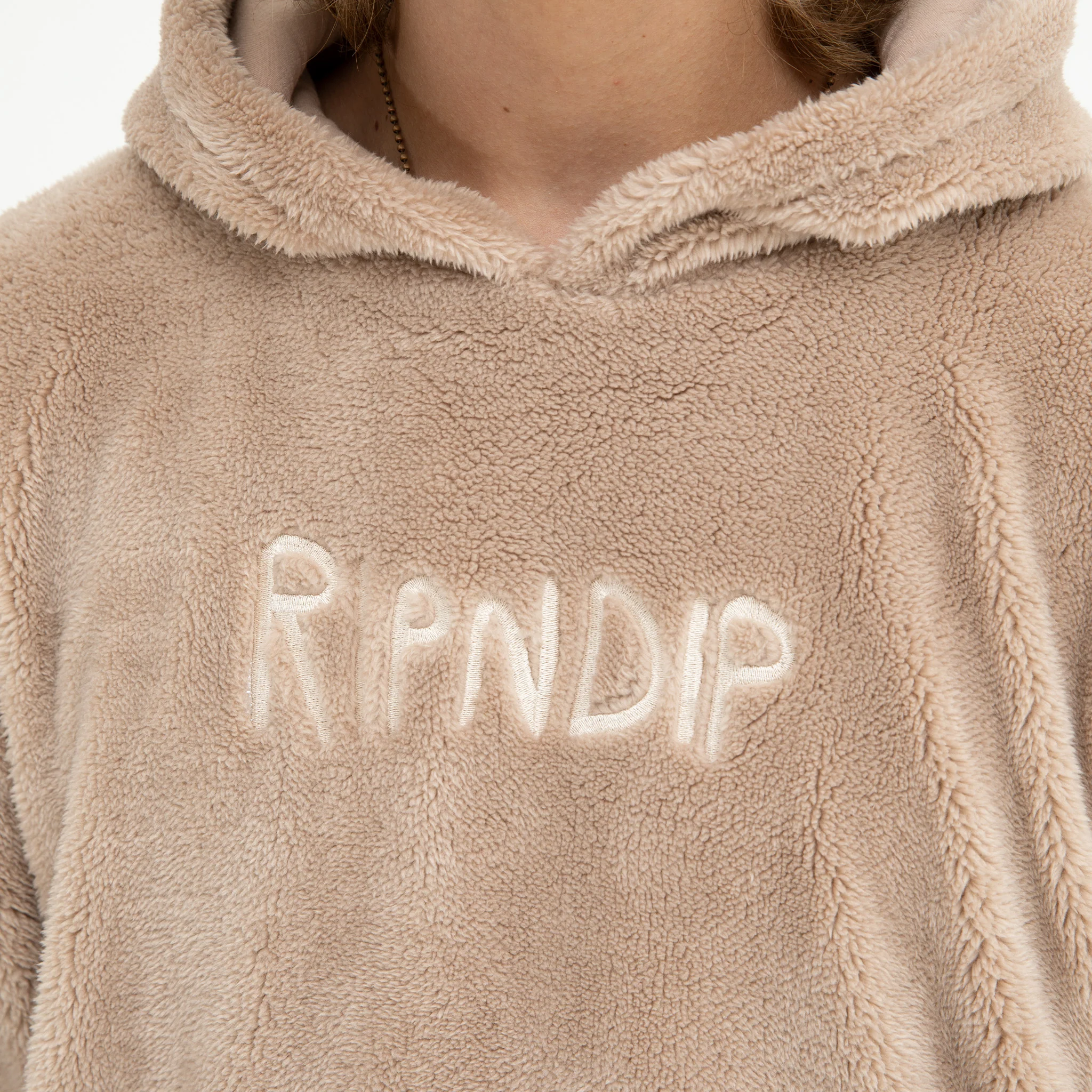 Bradbury Sherpa Hoodie (Tan) - Image 4