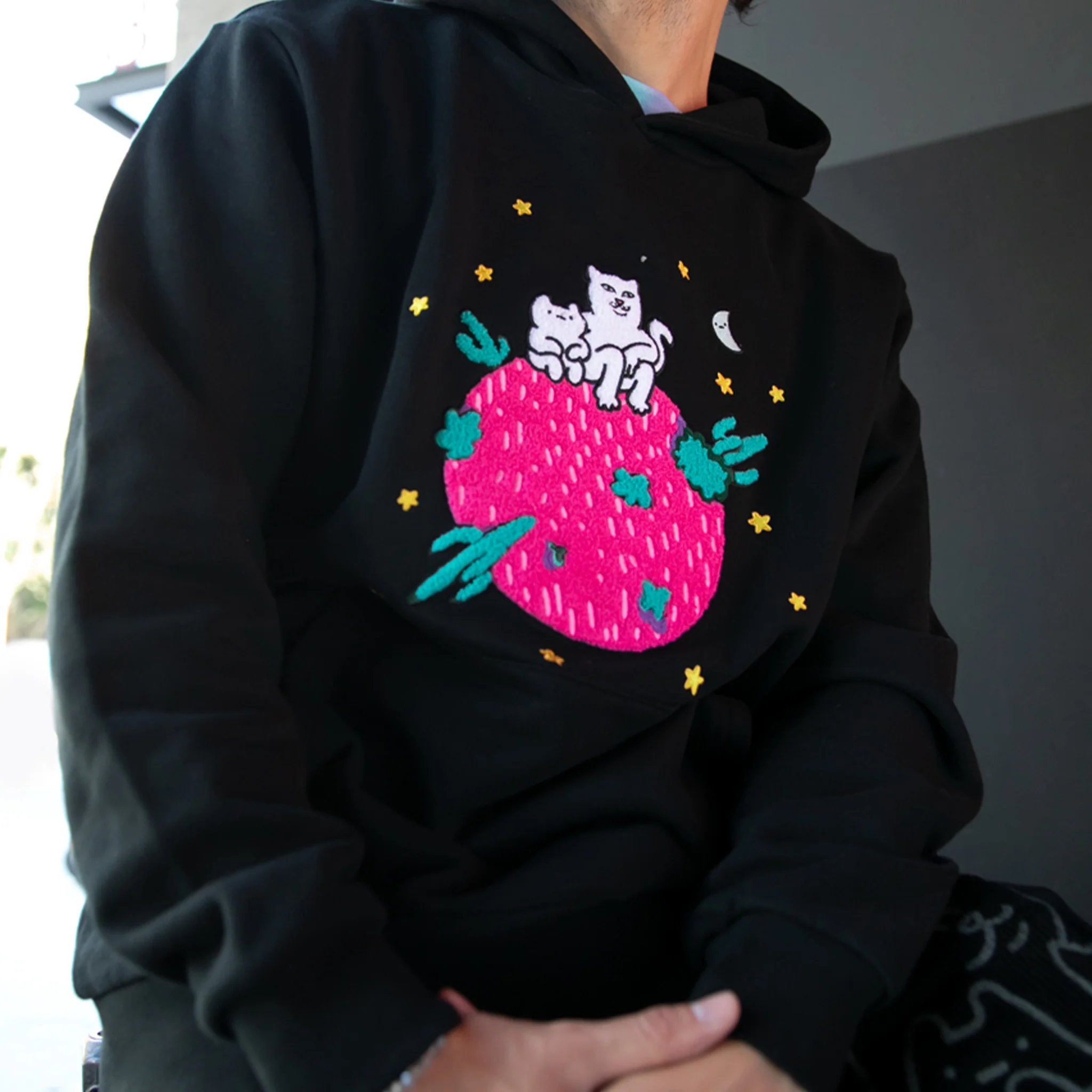 Buddies In Space Hoodie (Black) - Image 6