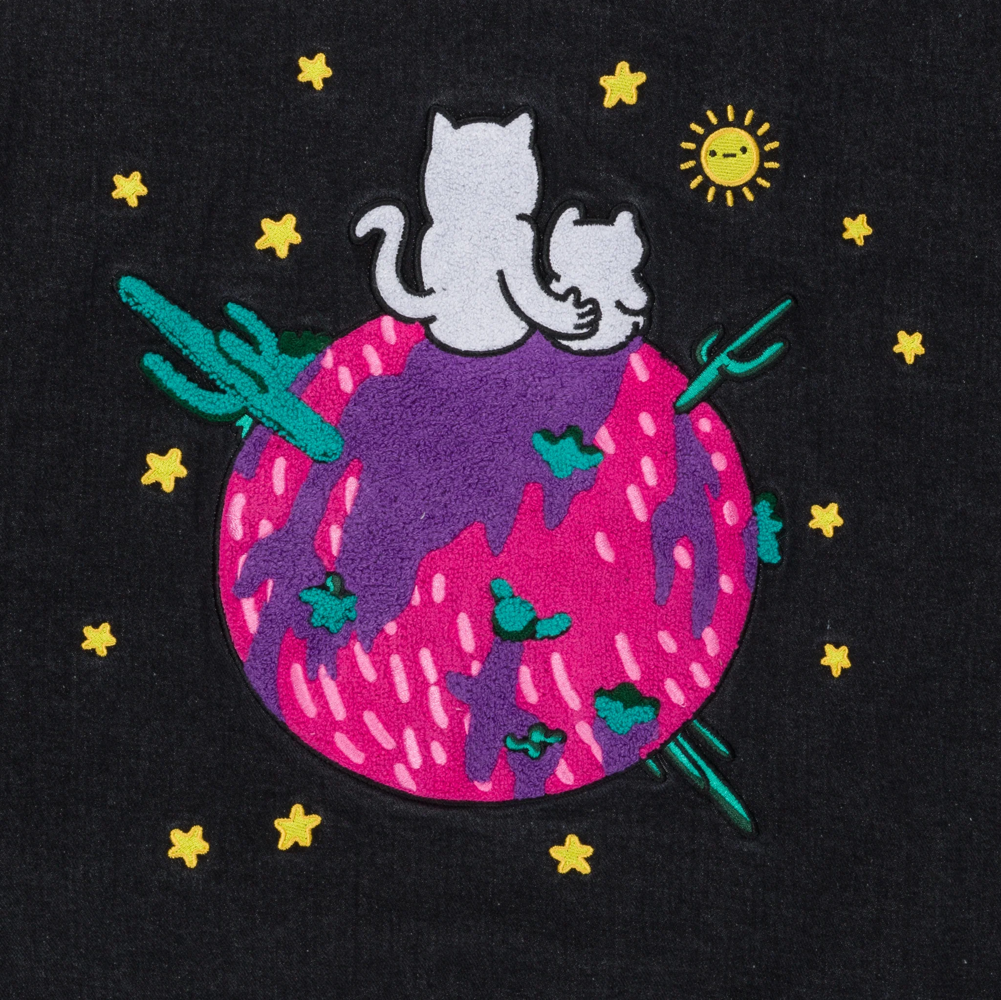 Buddies In Space Jacket (Black Denim Wash) - Image 4