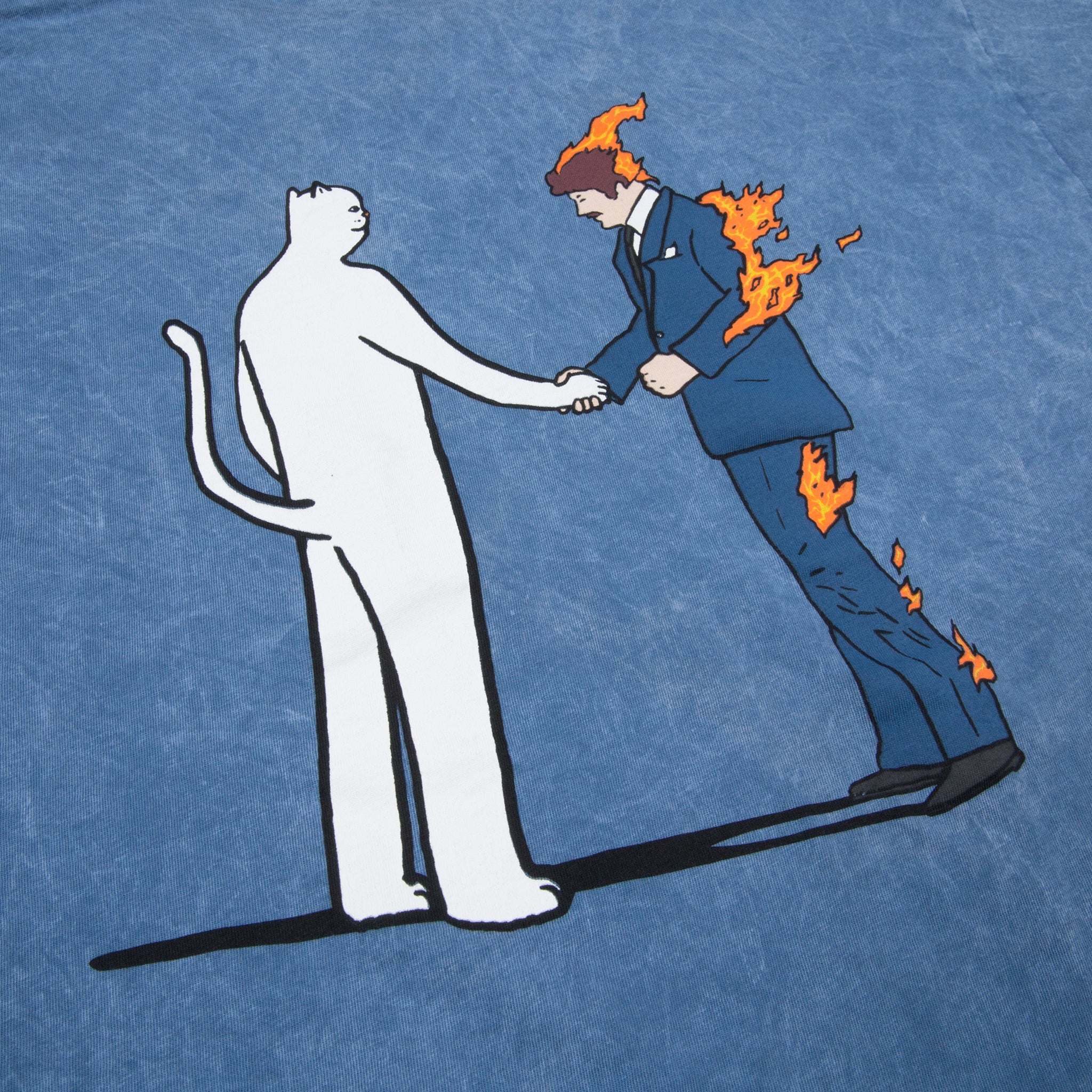 Burn Tee (Blue Mineral Wash) - Image 3