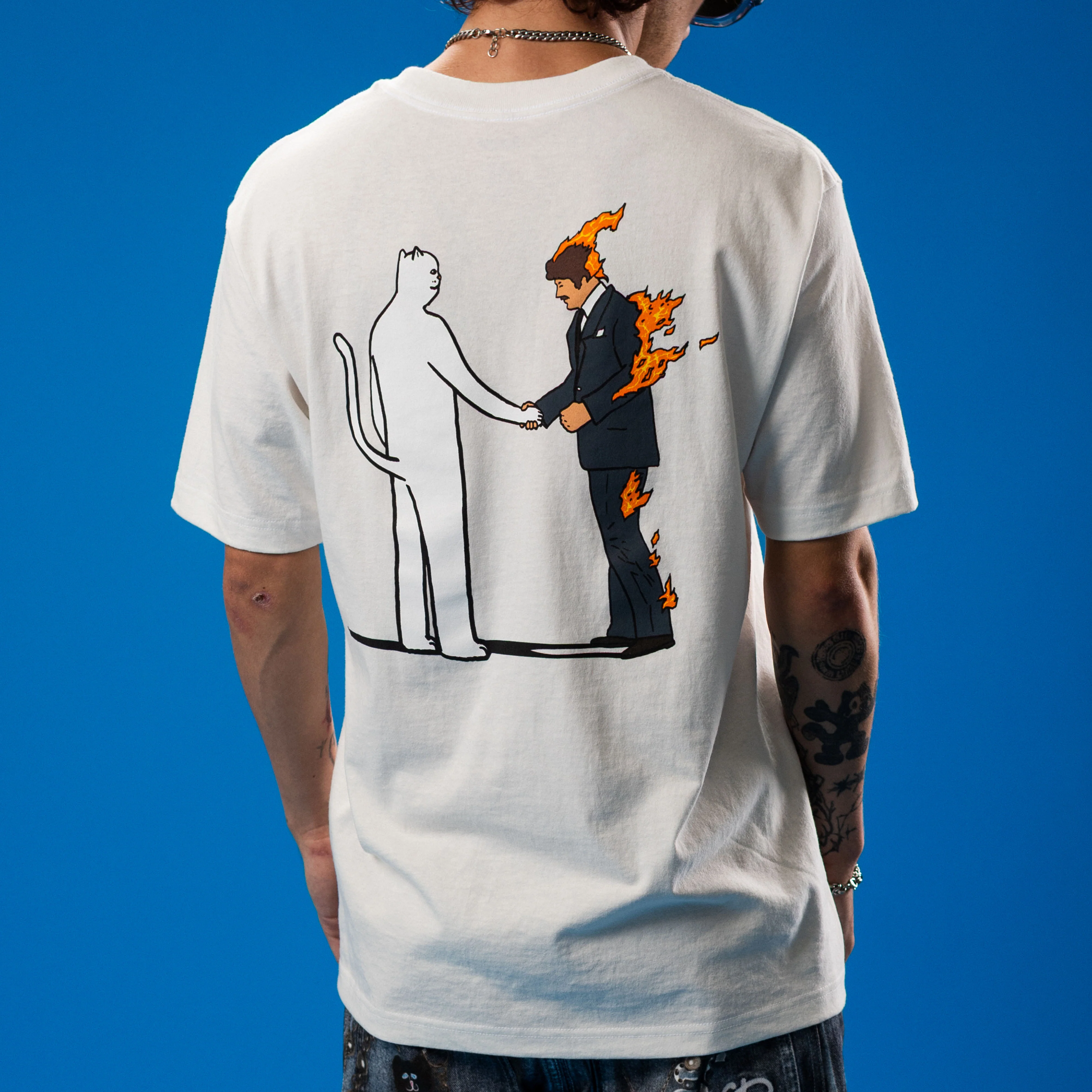 Burn Tee (Bone) - Image 2