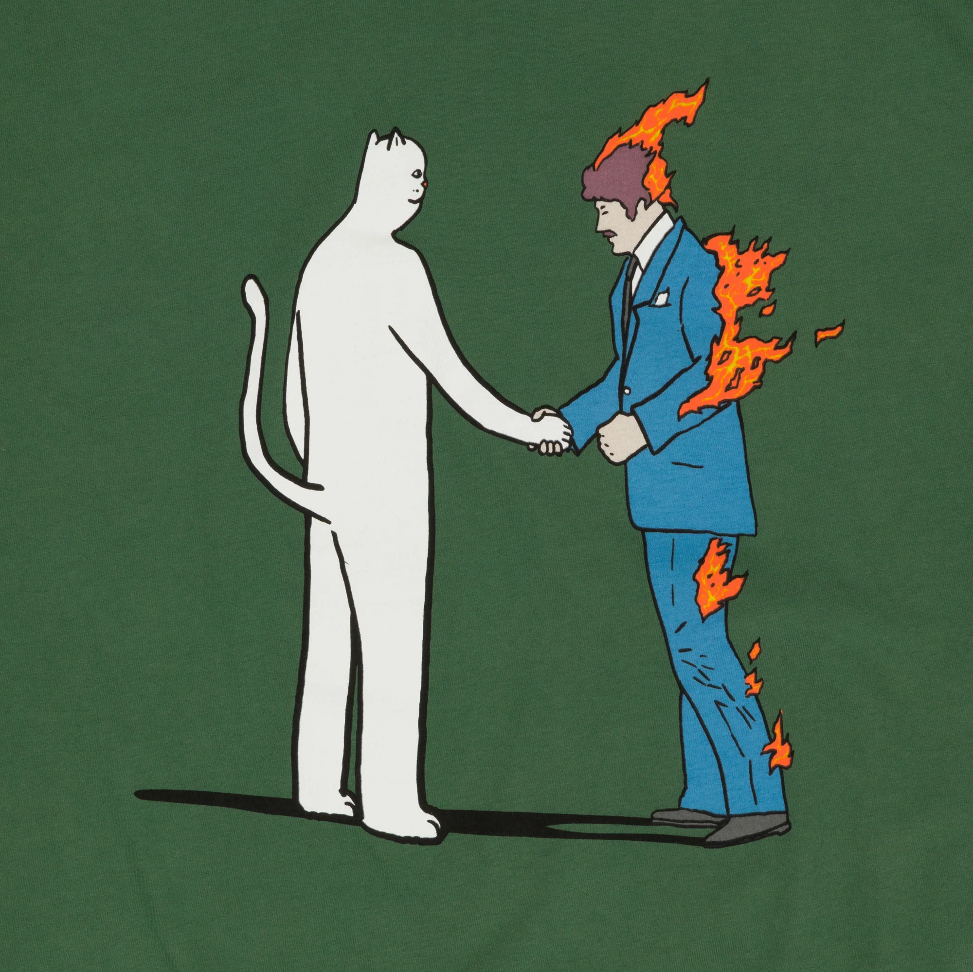 Burn Tee (Olive) - Image 5