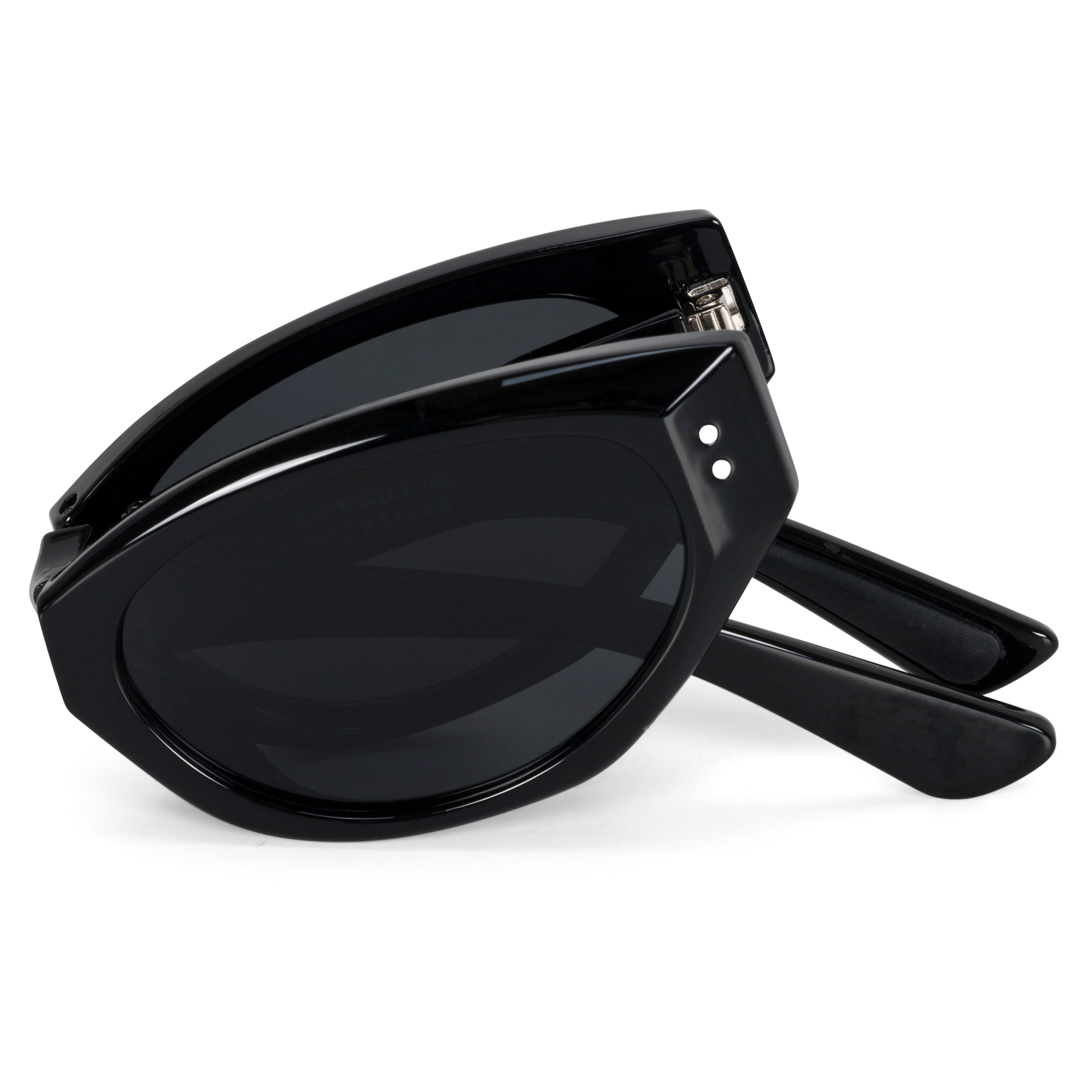 Castanza Folding Sunglasses (Black) - Image 8