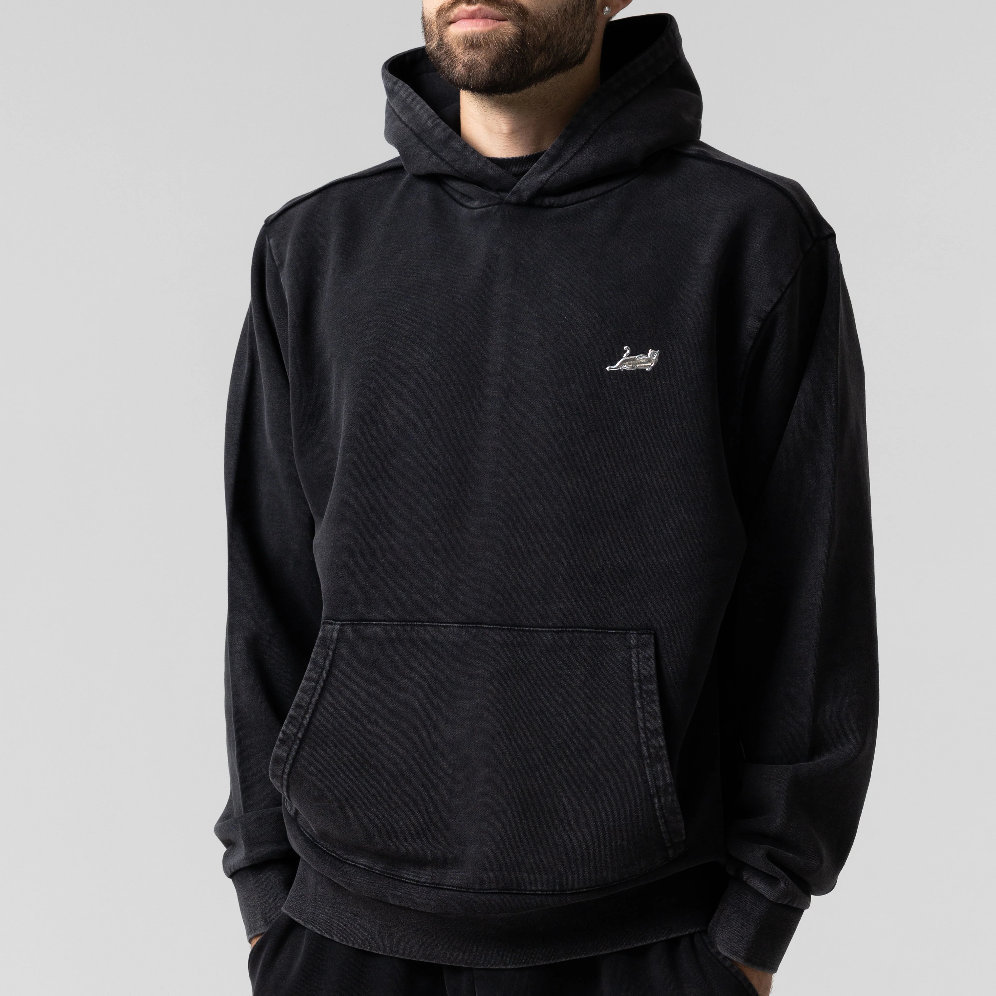 Castanza Hoodie (Black Vintage Wash) - Image 3