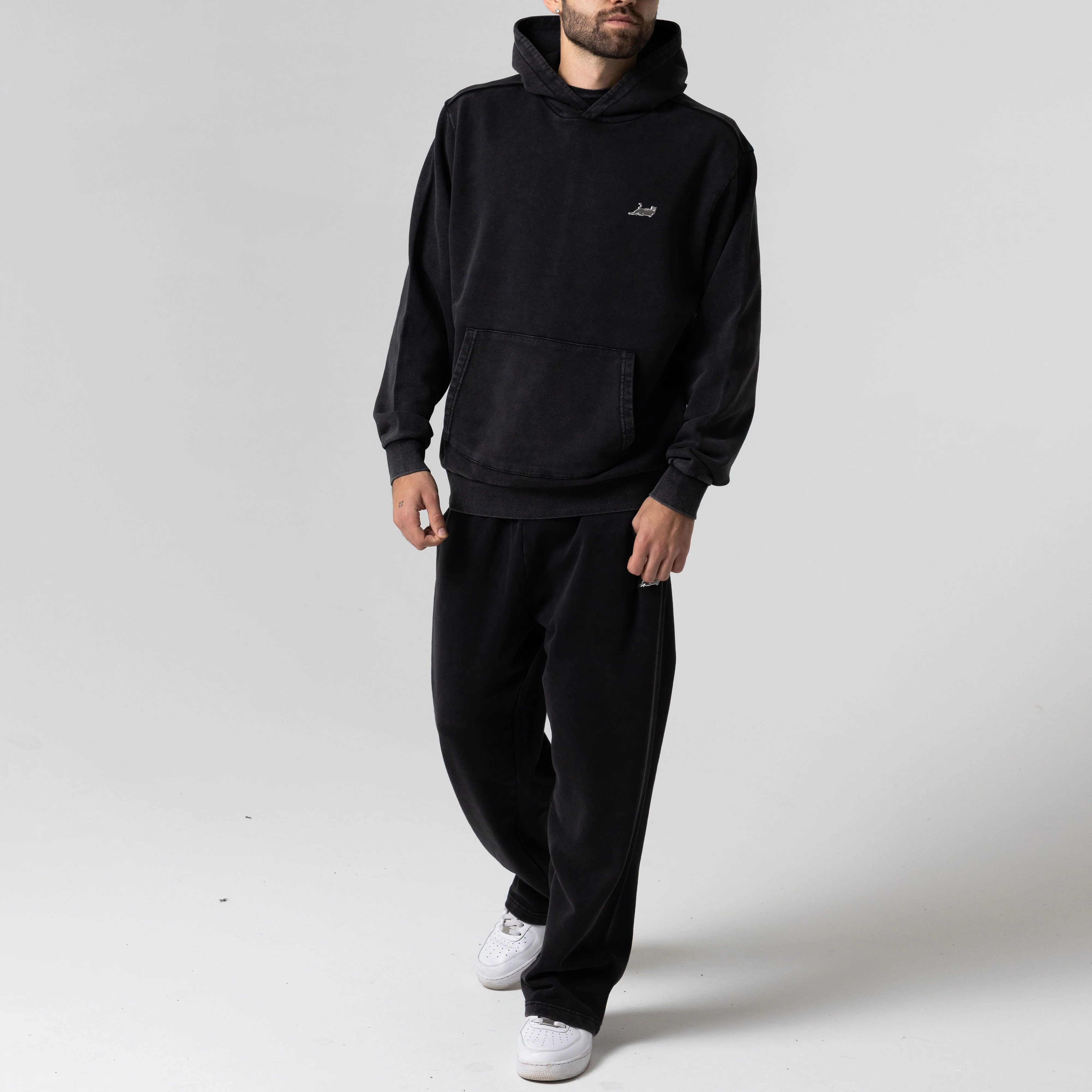 Castanza Hoodie (Black Vintage Wash) - Image 5