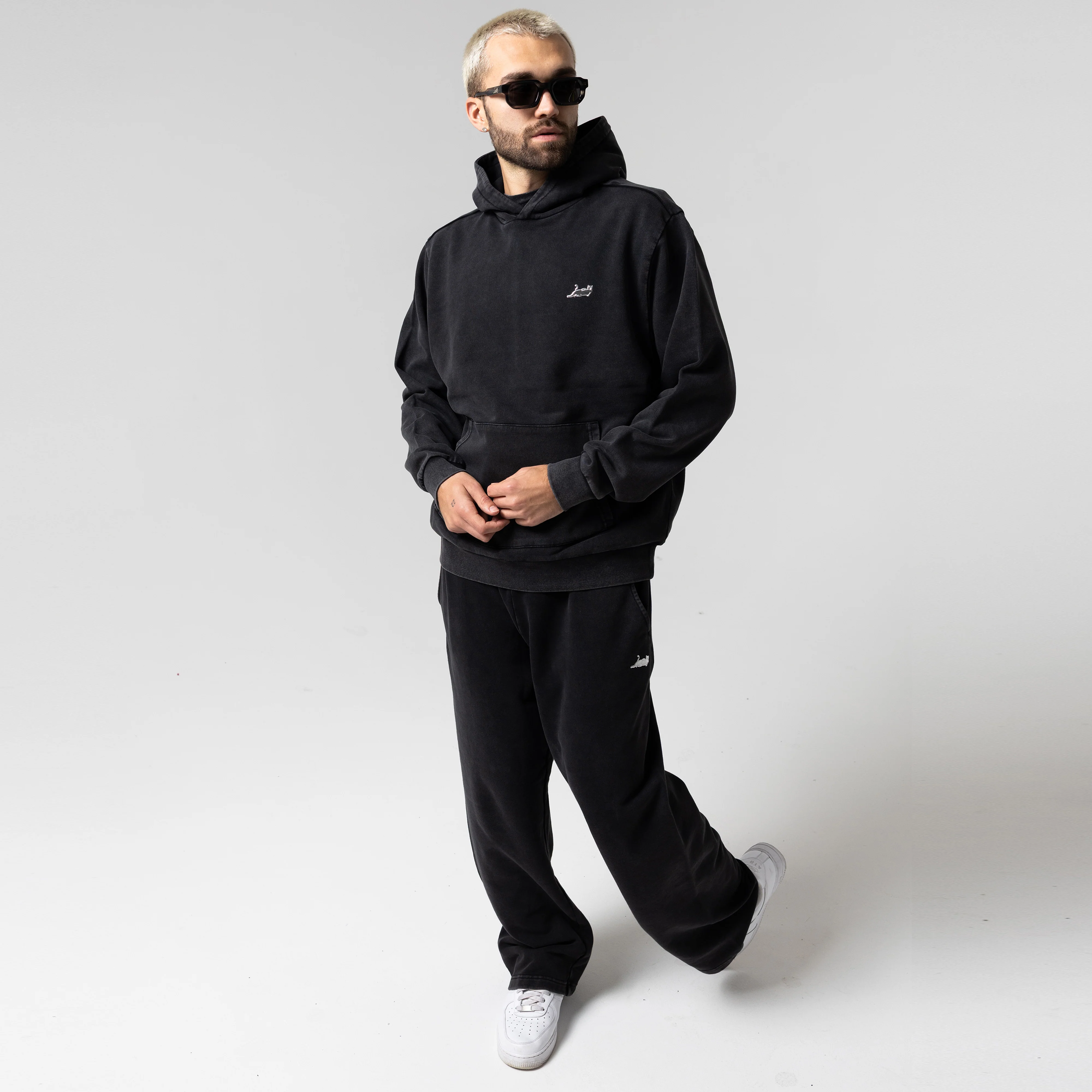 Castanza Hoodie (Black Vintage Wash) - Image 7