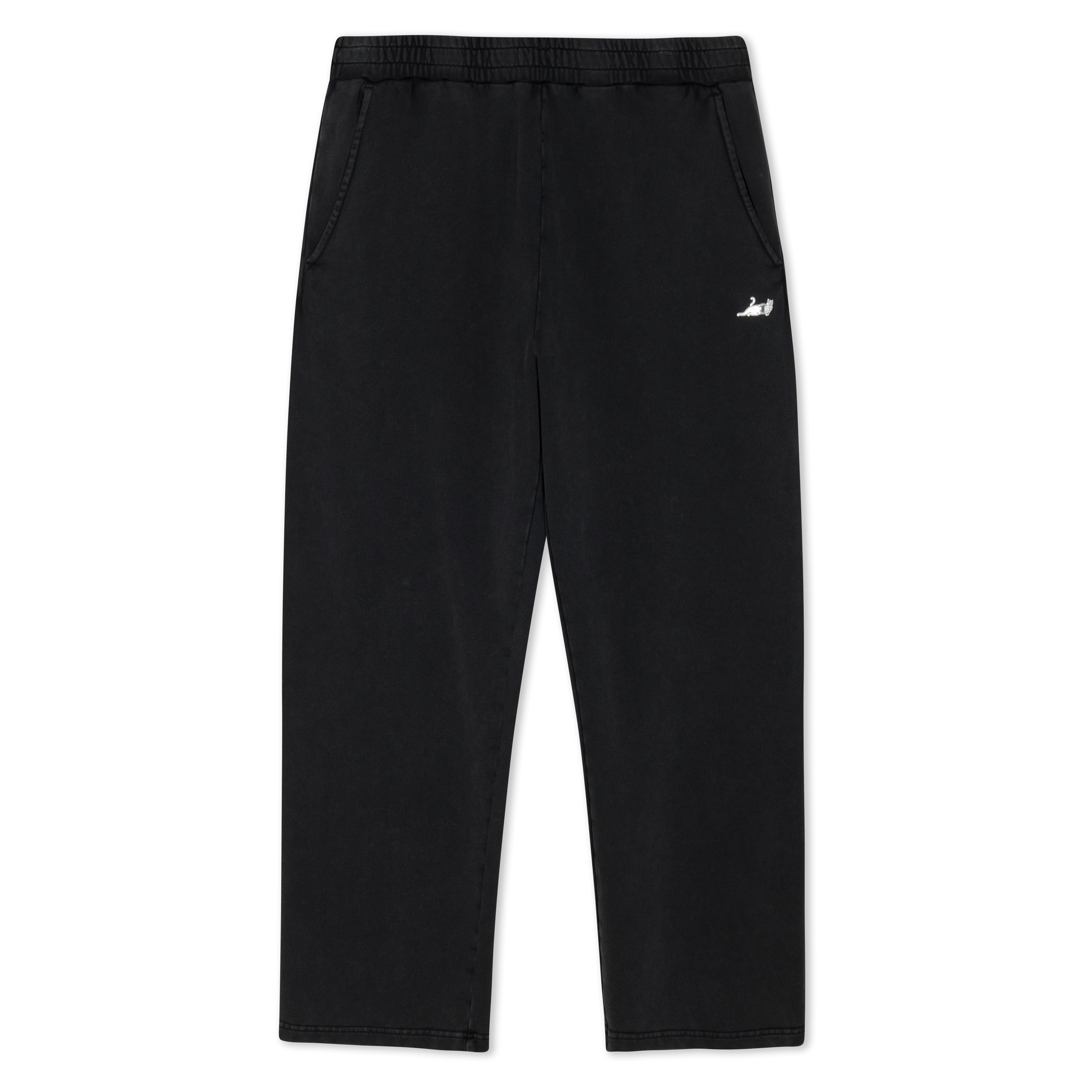 Castanza Straight Leg Sweatpants (Black Vintage Wash)