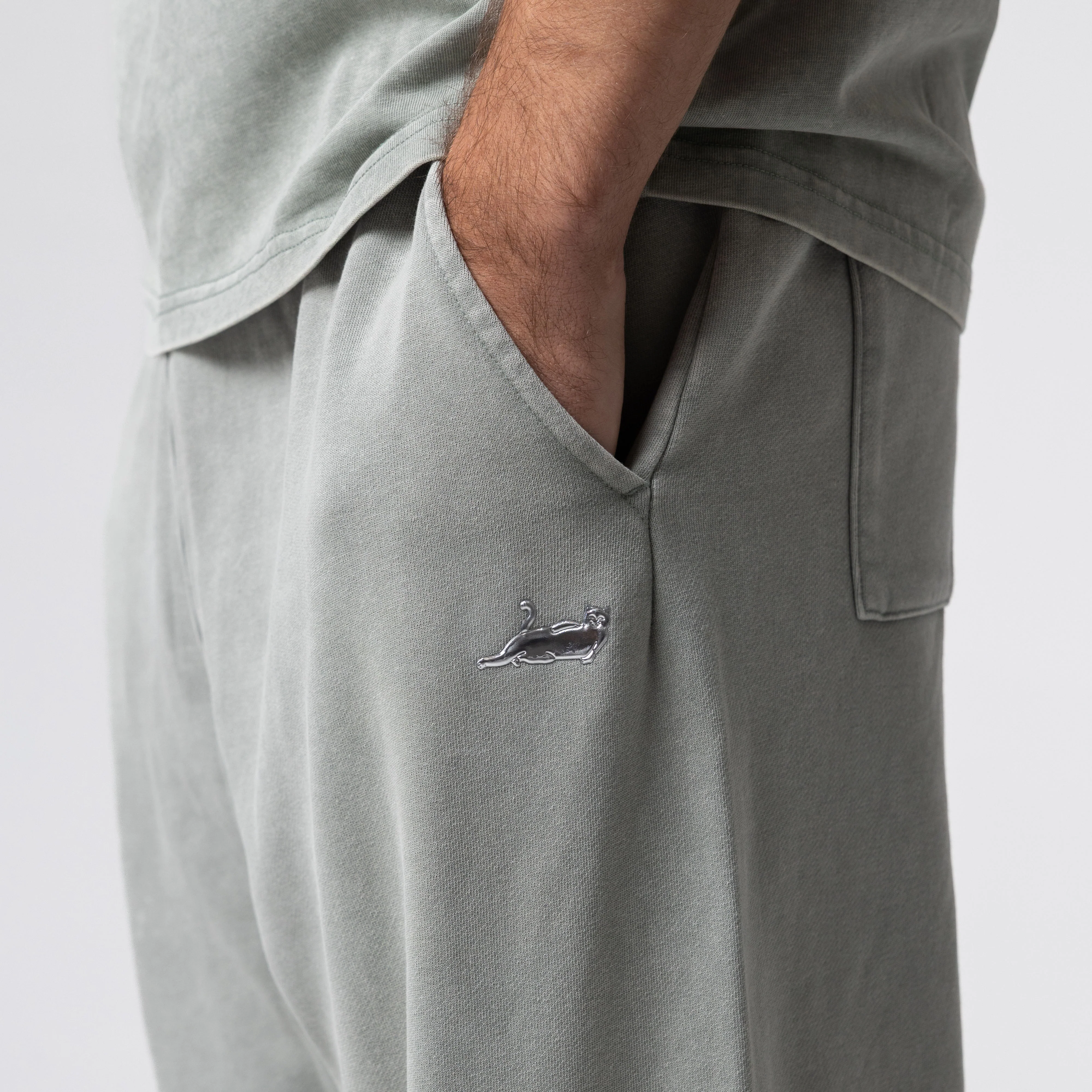 Castanza Straight Leg Sweatpants (Sage Vintage Wash) - Image 3