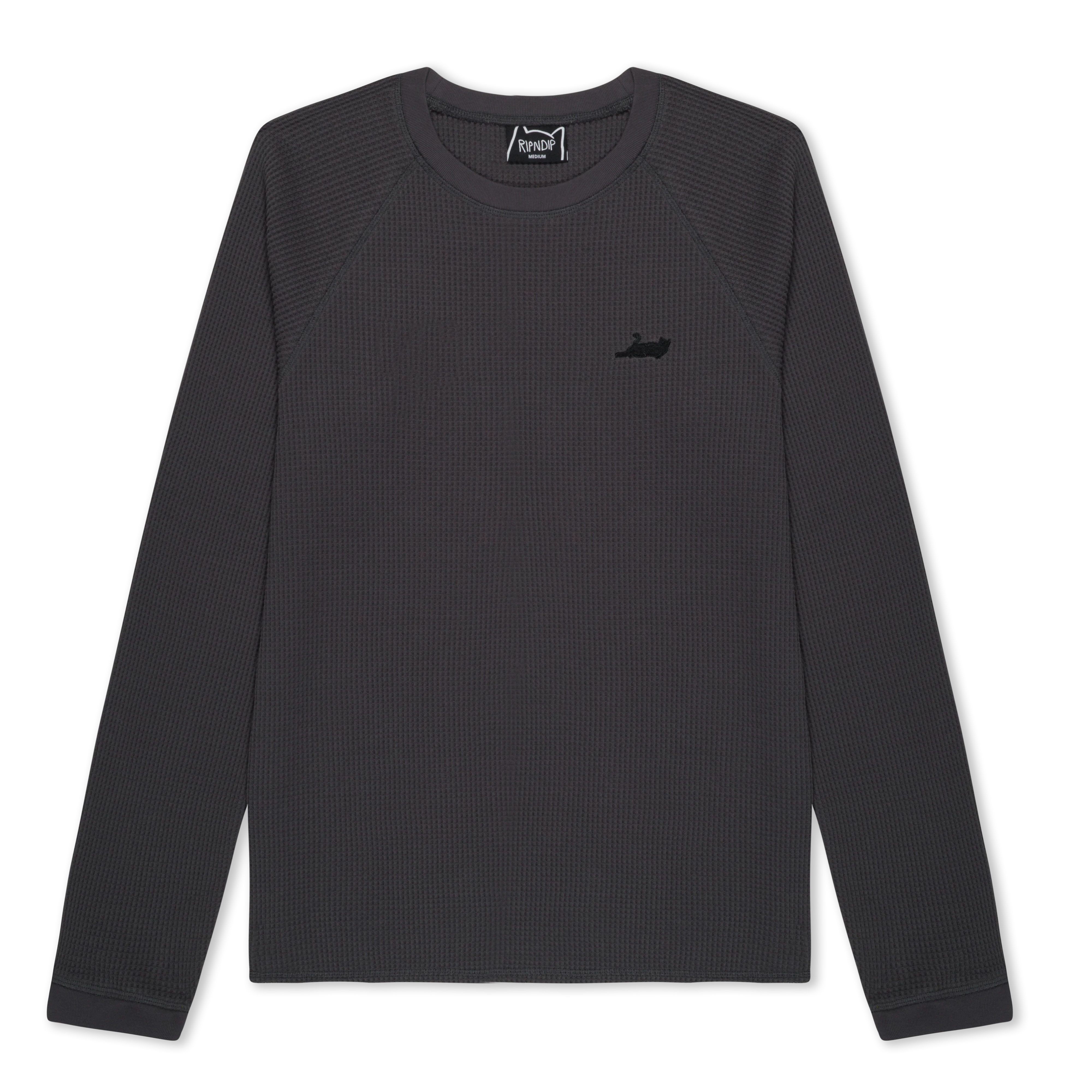 Castanza Waffle Knit Long Sleeve (Charcoal)