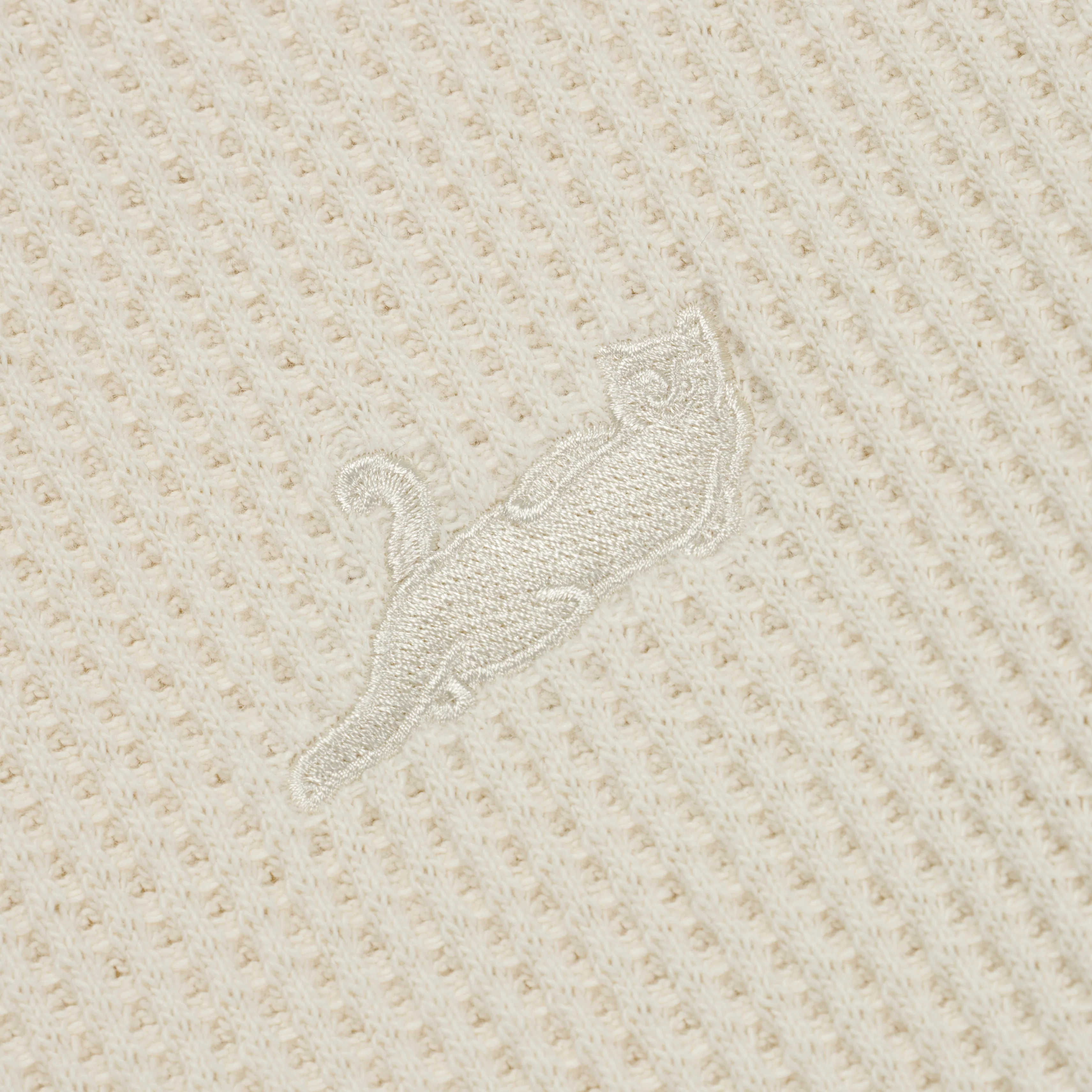 Castanza Waffle Knit Long Sleeve (Off-White) - Image 3