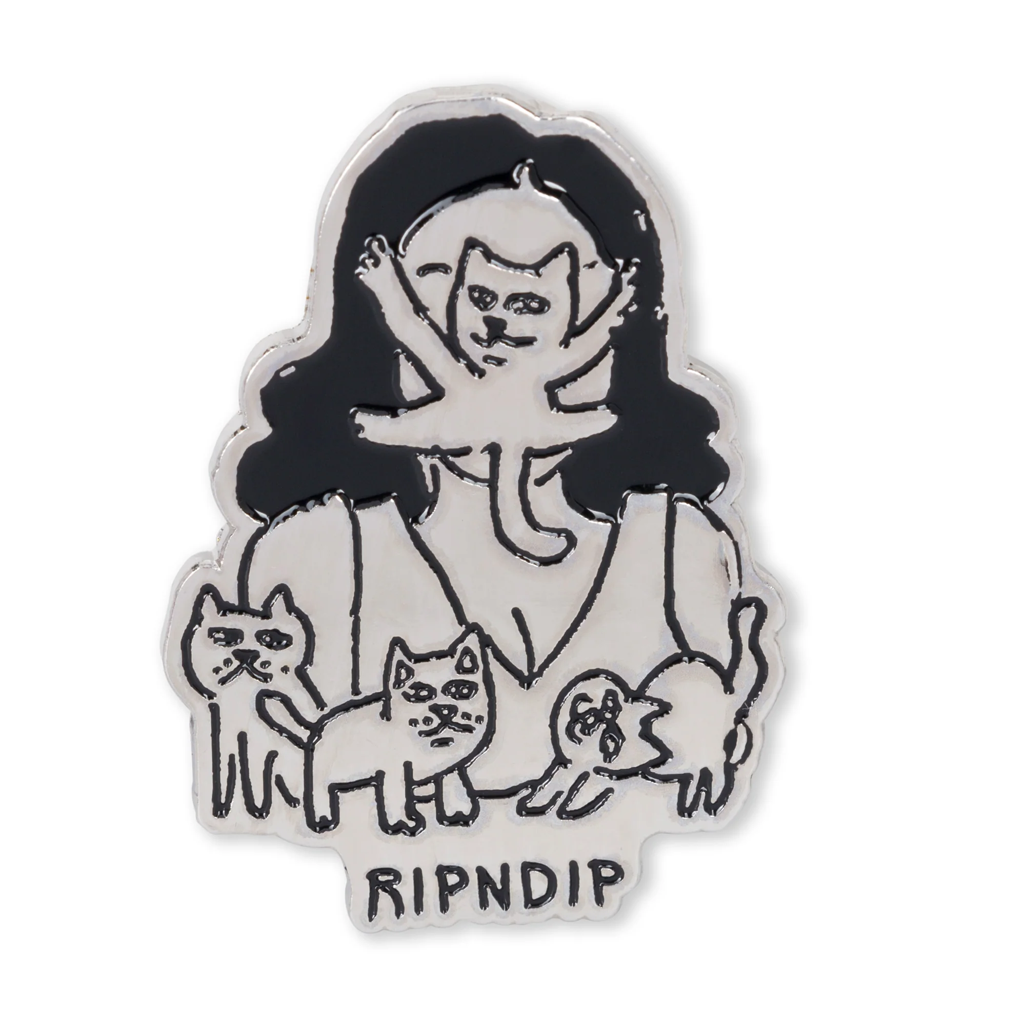 Cat Lady Pin (Multi)