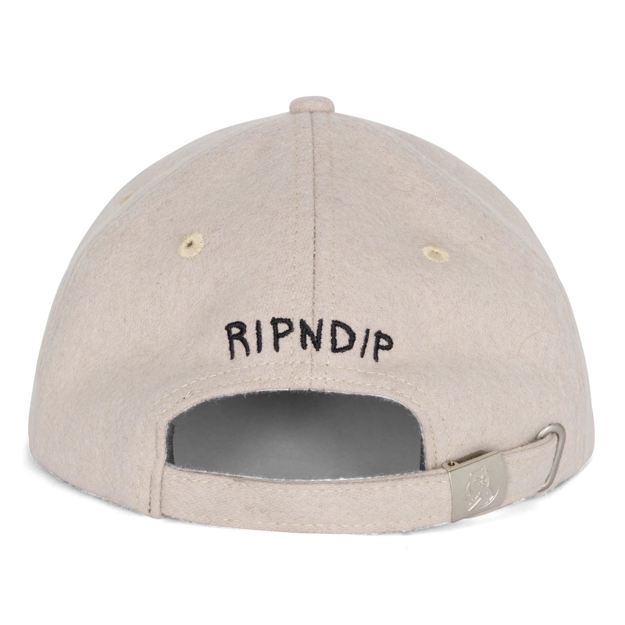 Cat Lady Wool Strapback Hat (Charcoal) - Image 4