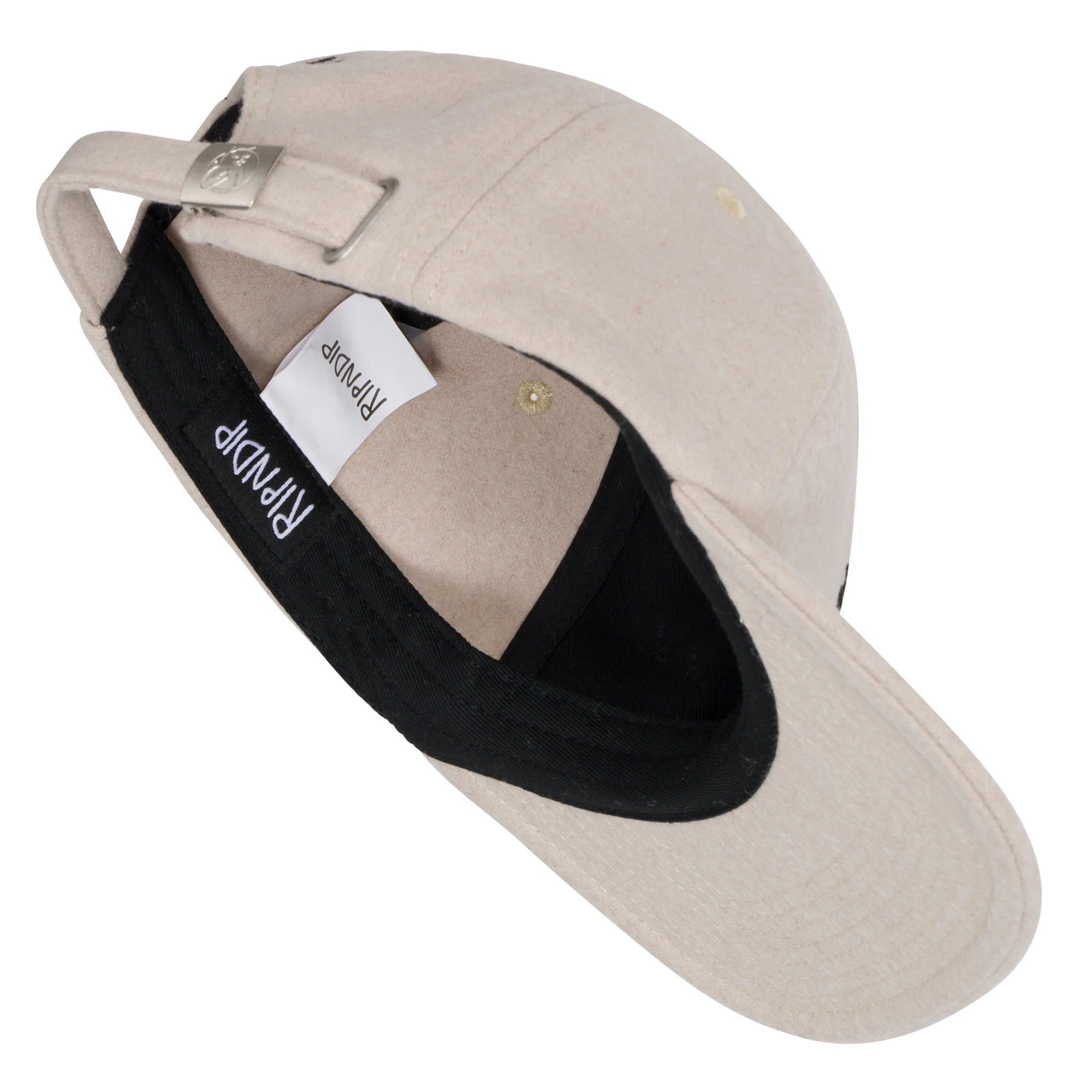 Cat Lady Wool Strapback Hat (Charcoal) - Image 5
