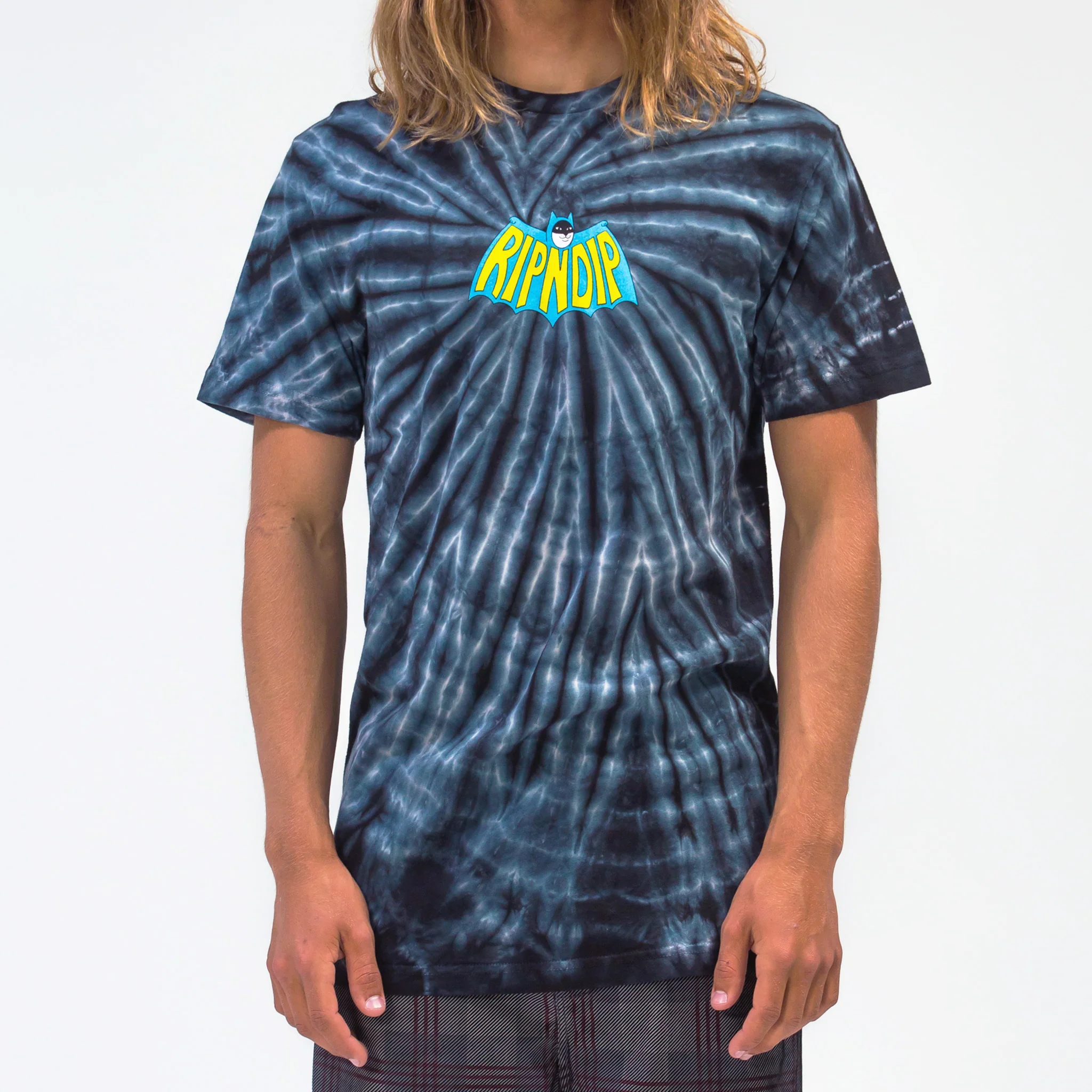 Catman Tee (Black Spiral Tie Dye) - Image 2