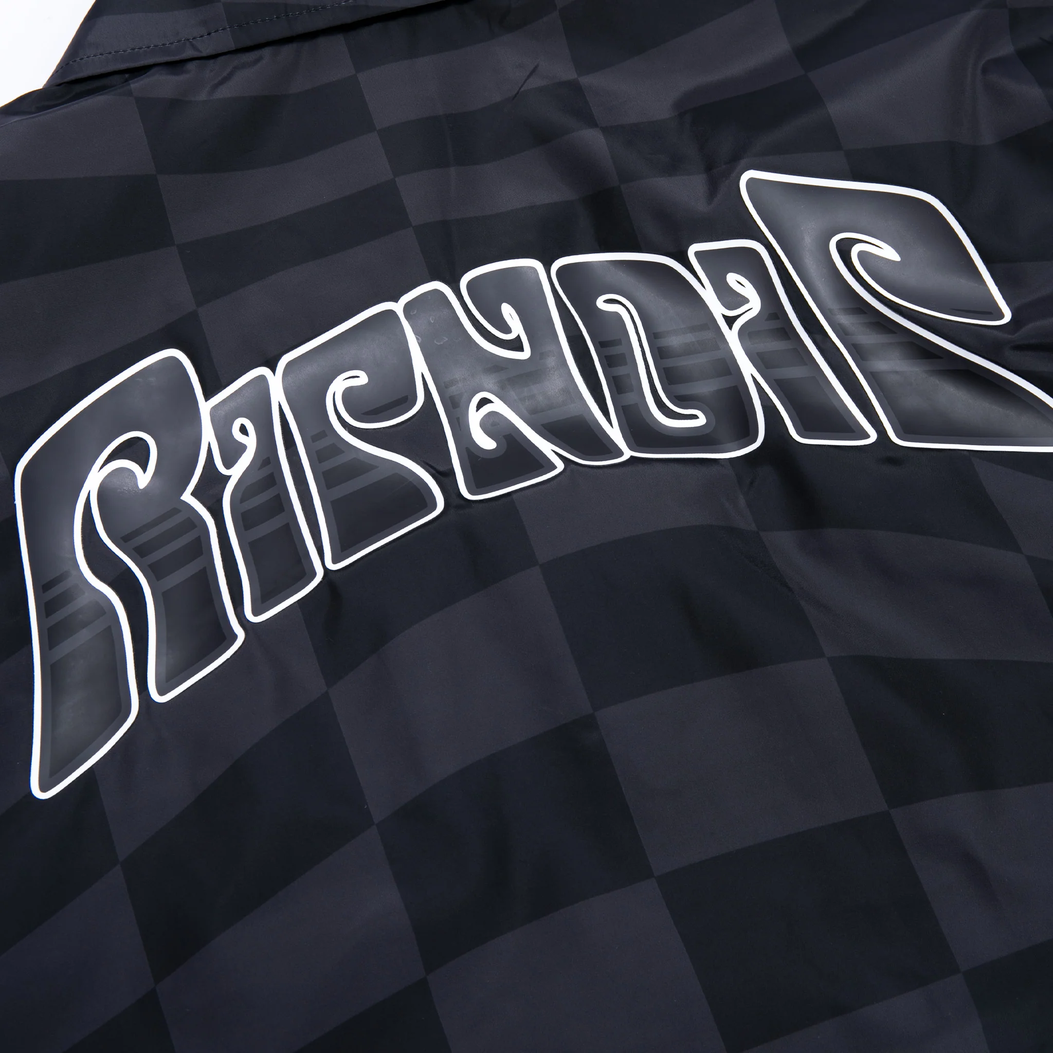 Checked Coaches Jacket (Black/Charcoal) - Image 5