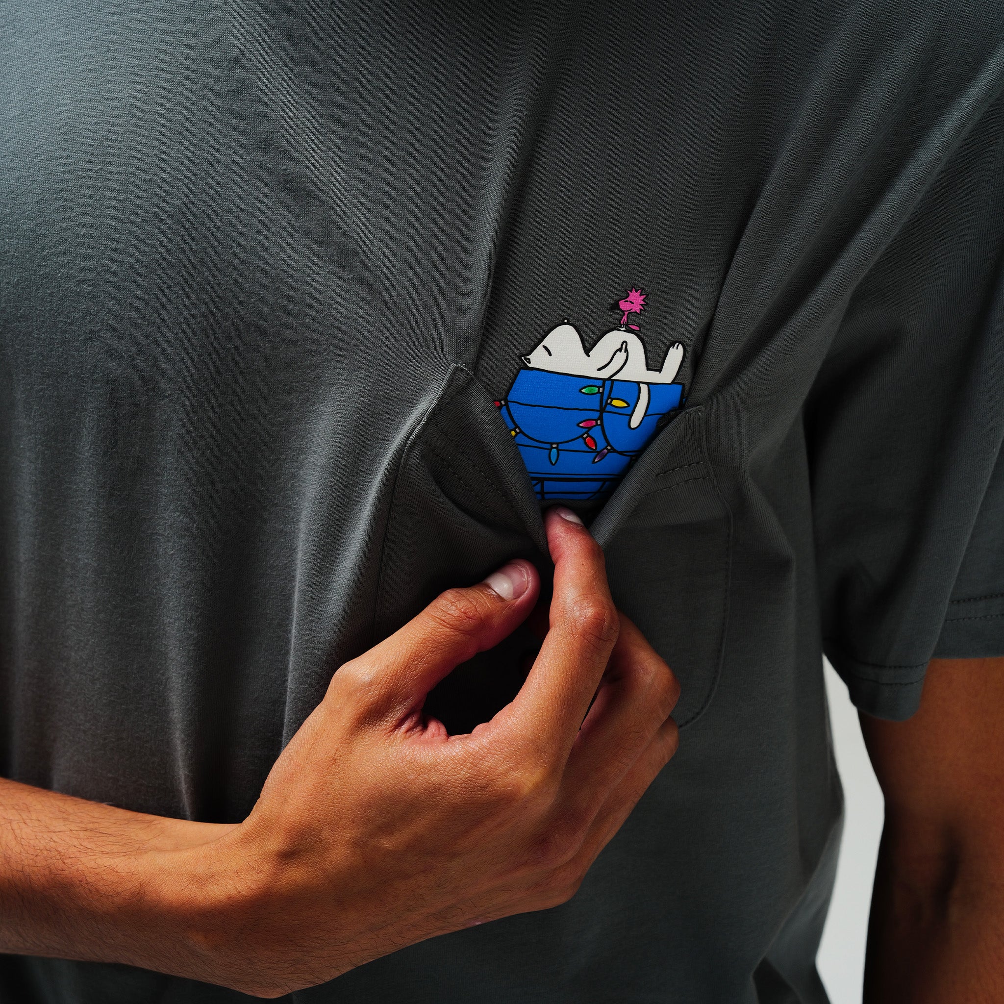 Christmas Nerm Pocket Tee (Charcoal) - Image 2